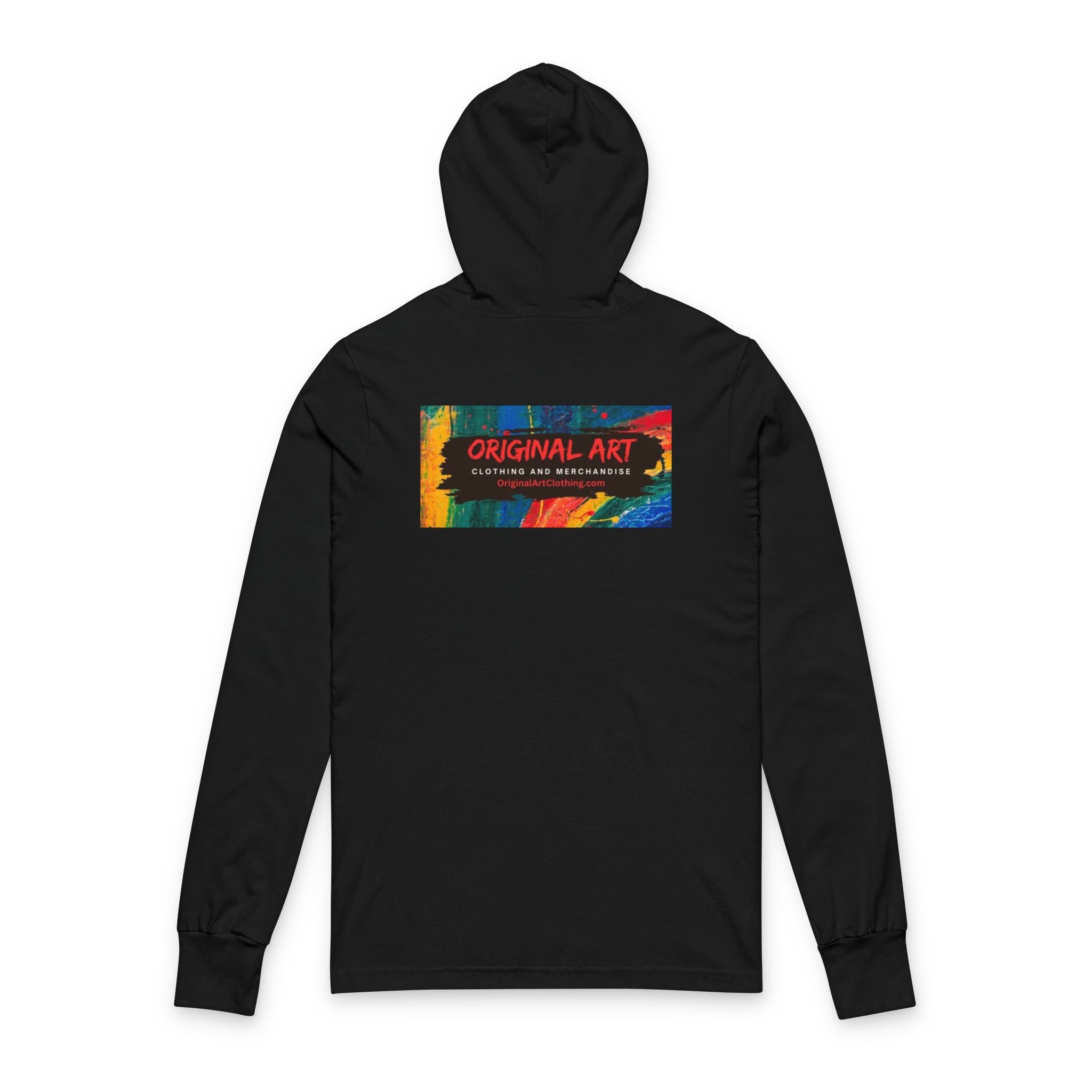 Happy Hour Hooded Long Sleeve Tee – 'Original Art' Graphic Comfort
