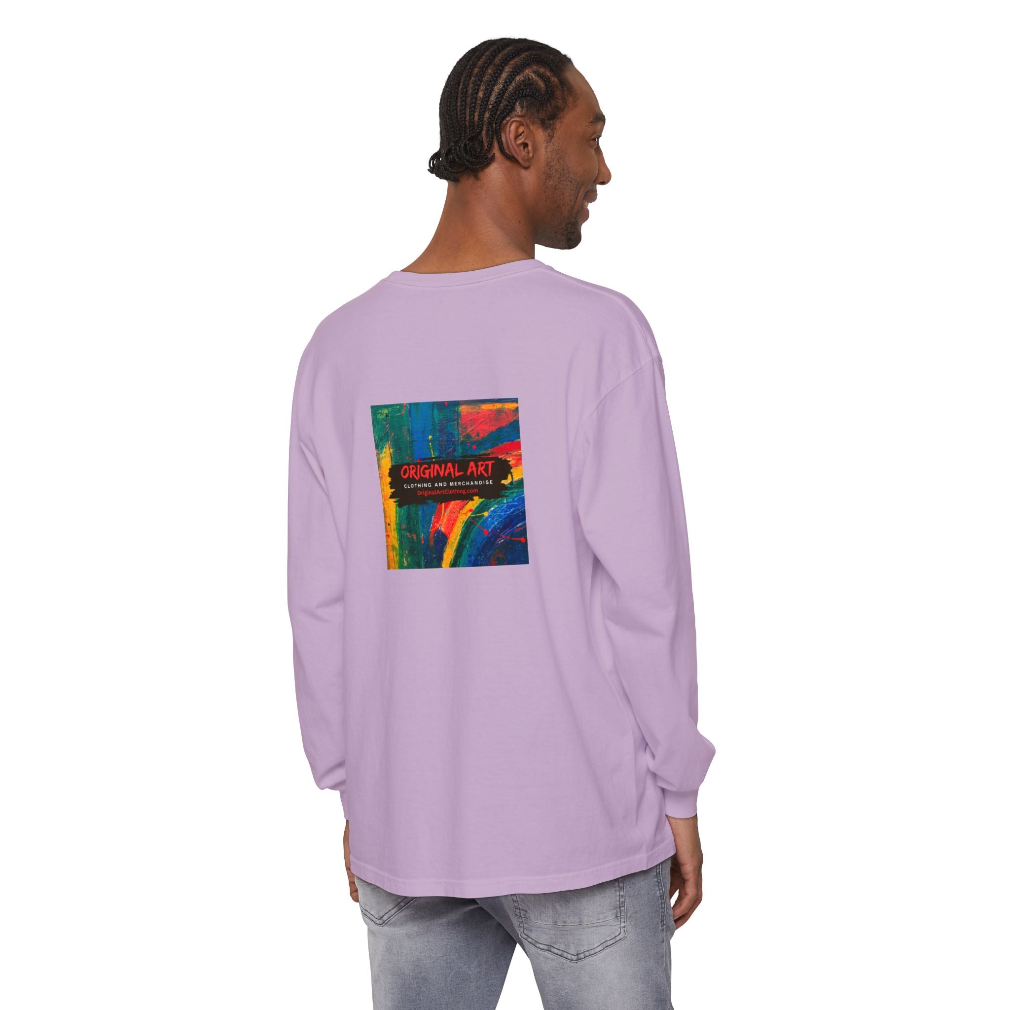 Dog Park Unisex Garment-dyed Long Sleeve T-Shirt