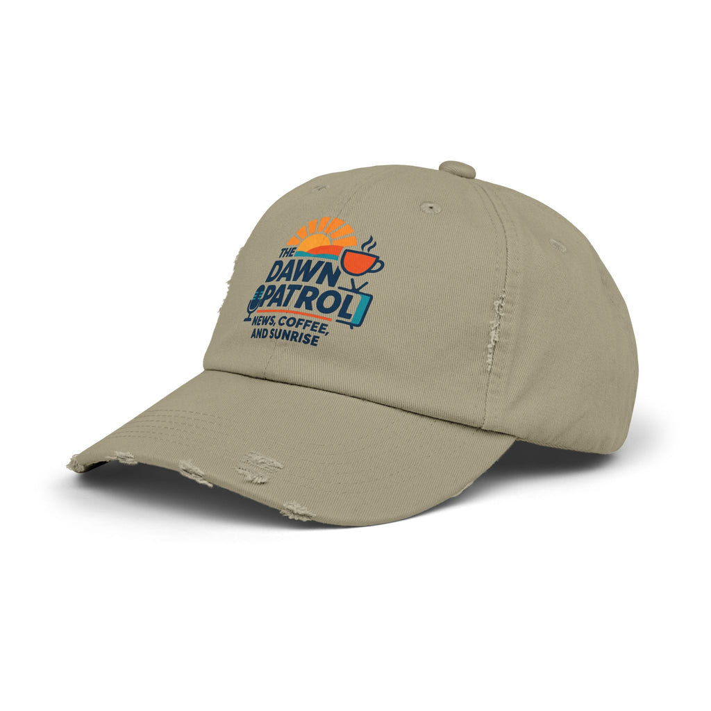 Dawn Patrol Distressed Cap - 'News, Coffee, and Sunrise' Vintage Baseball Hat