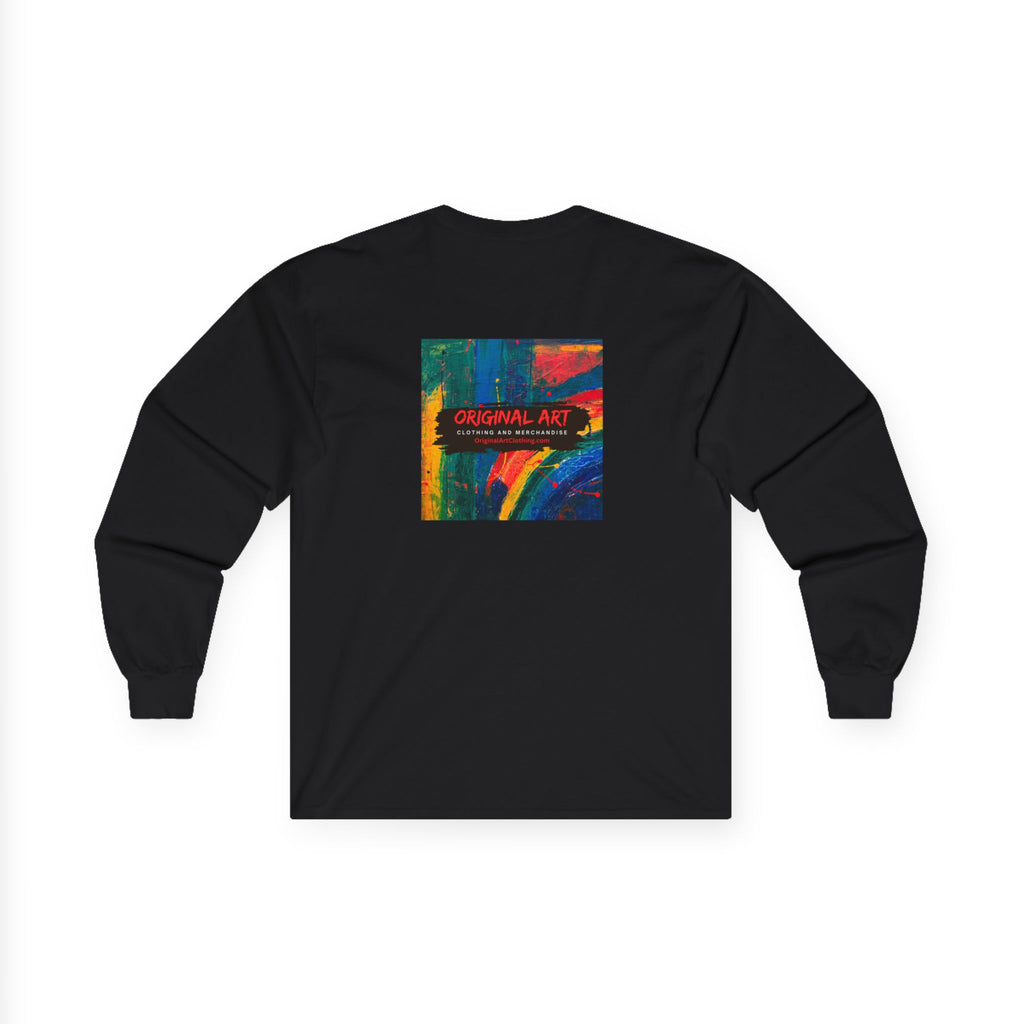 “Game On!” Graphic Gamer Logo Long Sleeve Tee —