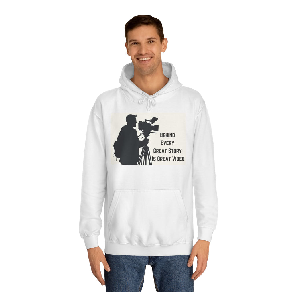 TV News Videographers: Unisex College Hoodie