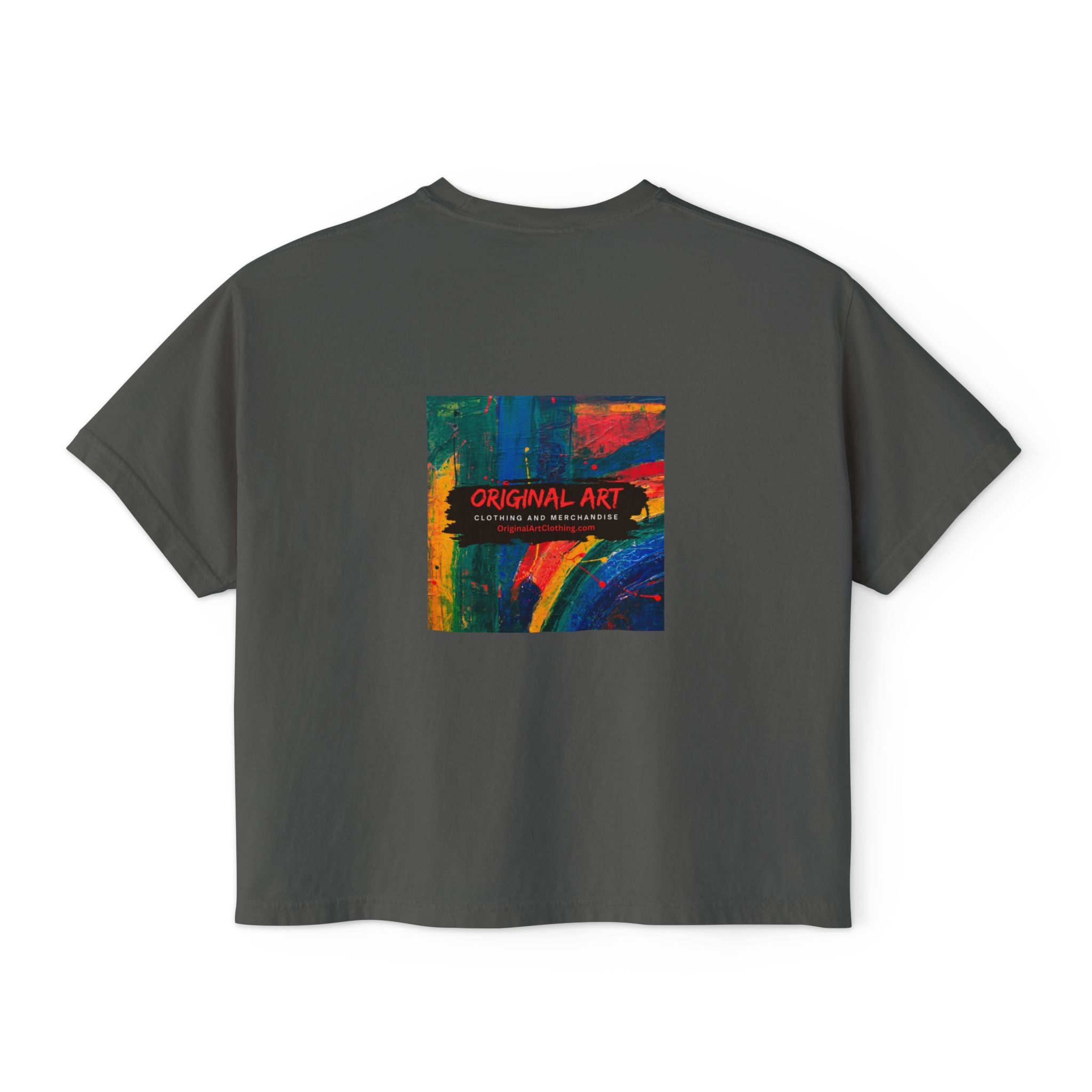 Crazy Bitch Bingo Women's Boxy Tee — Funny Bingo Graphic Crop Shirt