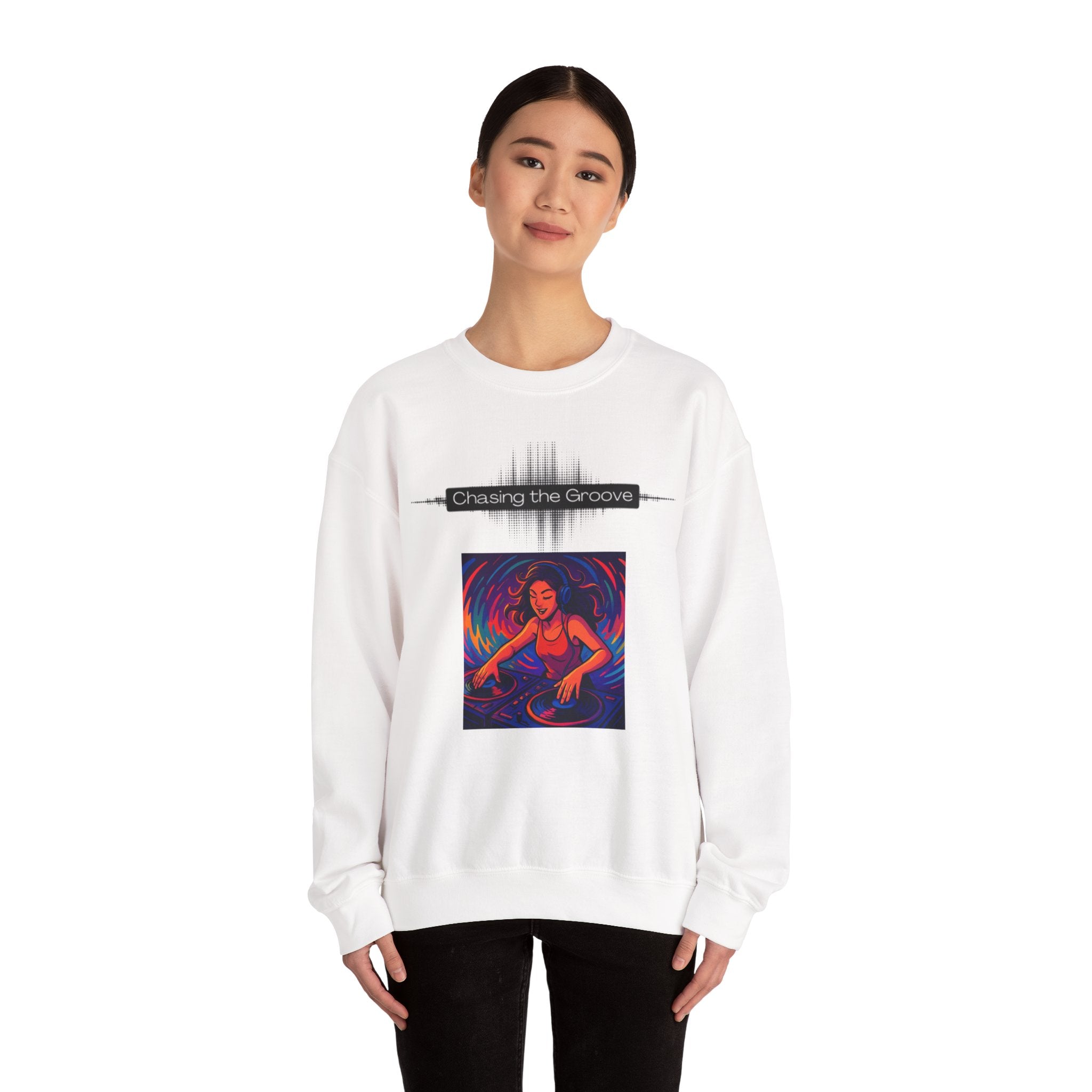 “Chasing the Groove” Soundwave Music Pullover--Crewneck Sweatshirt