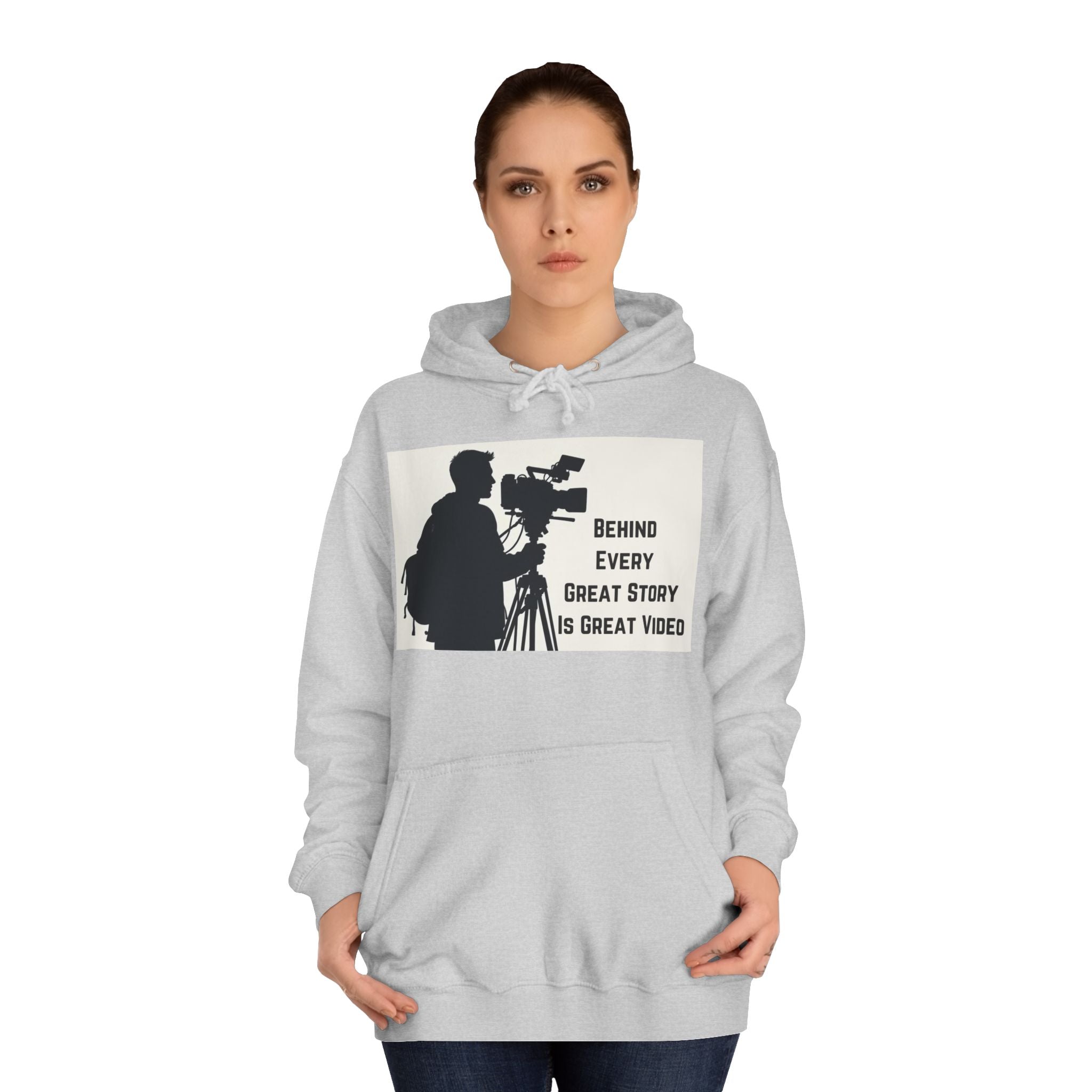 TV News Videographers: Unisex College Hoodie