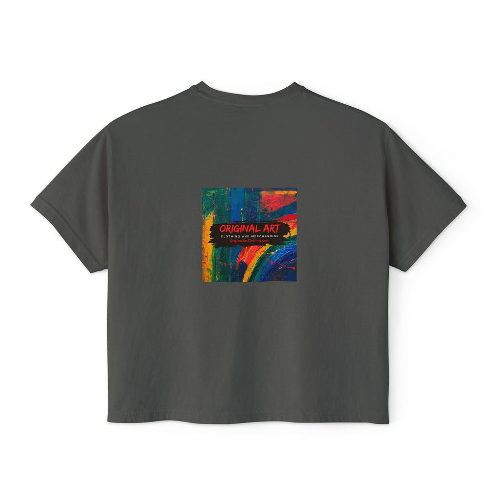 Game On! Level Up Women's Boxy Gaming Graphic Shirt