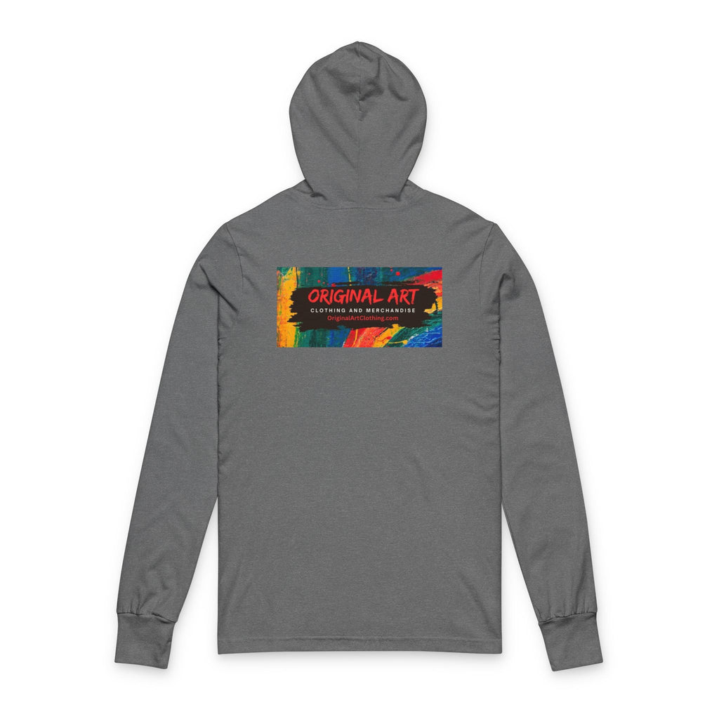 Happy Hour Hooded Long Sleeve Tee – 'Original Art' Graphic Comfort