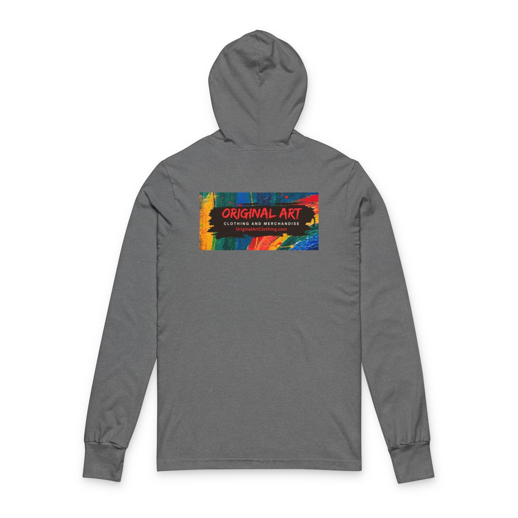 Happy Hour Hooded Long Sleeve Tee – 'Original Art' Graphic Comfort
