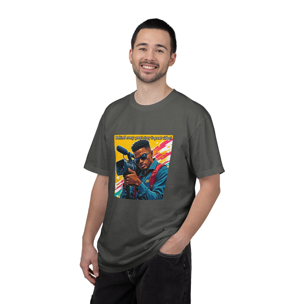 "Behind Every Great Story is Great Video" Graphic T-Shirt
