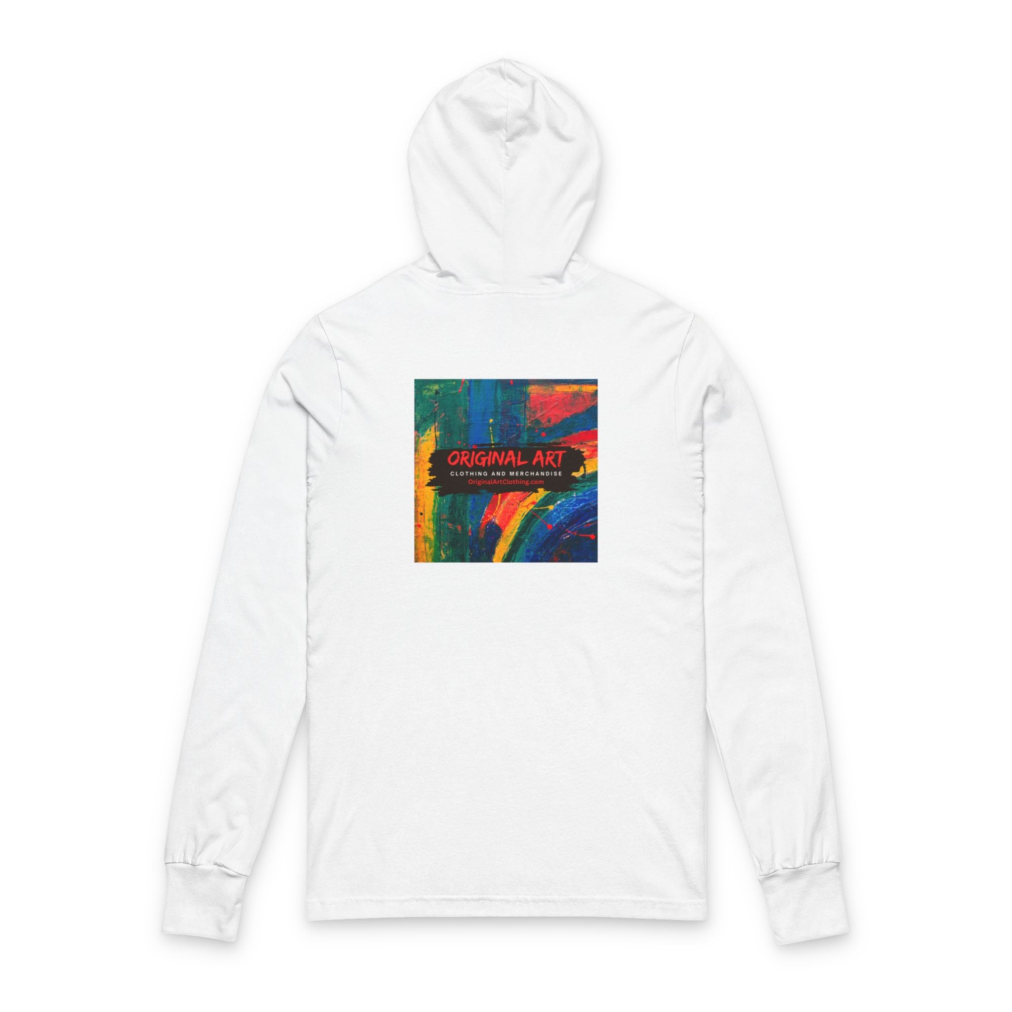 Teacher Hoodie Tee — "I teach. Kids first. Glitter optional." with Colorful Back Art