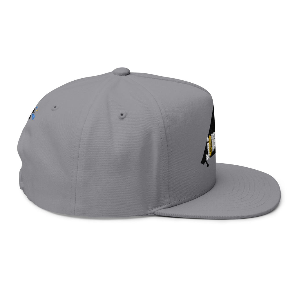 Johnnie Be Good Movie Embroidered Grand Piano Flat Bill Cap