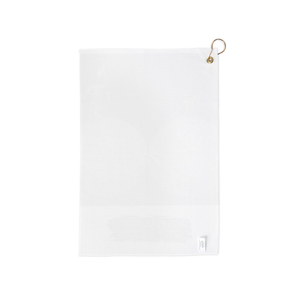 Golf Towel — Funny Golf Ball Miniature Golfer Design, Novelty Sports Accessory