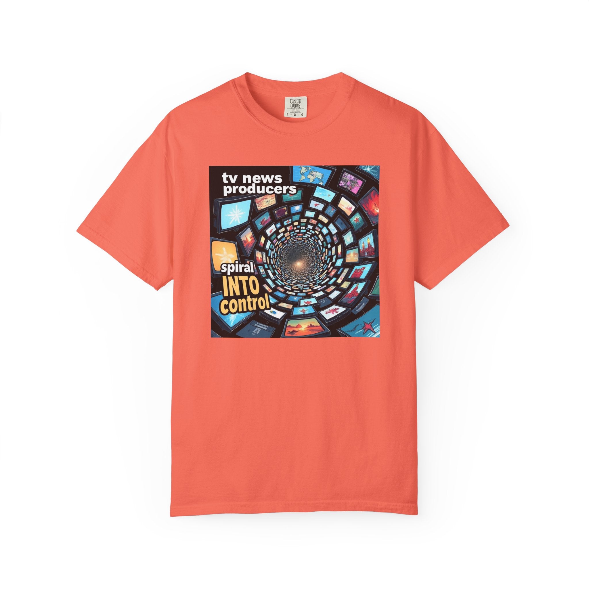 Retro Graphic T-Shirt for TV News Producers, Pop Culture Apparel, Gift for Journalists, TV Enthusiast Tee, Creative Vintage Style Shirt