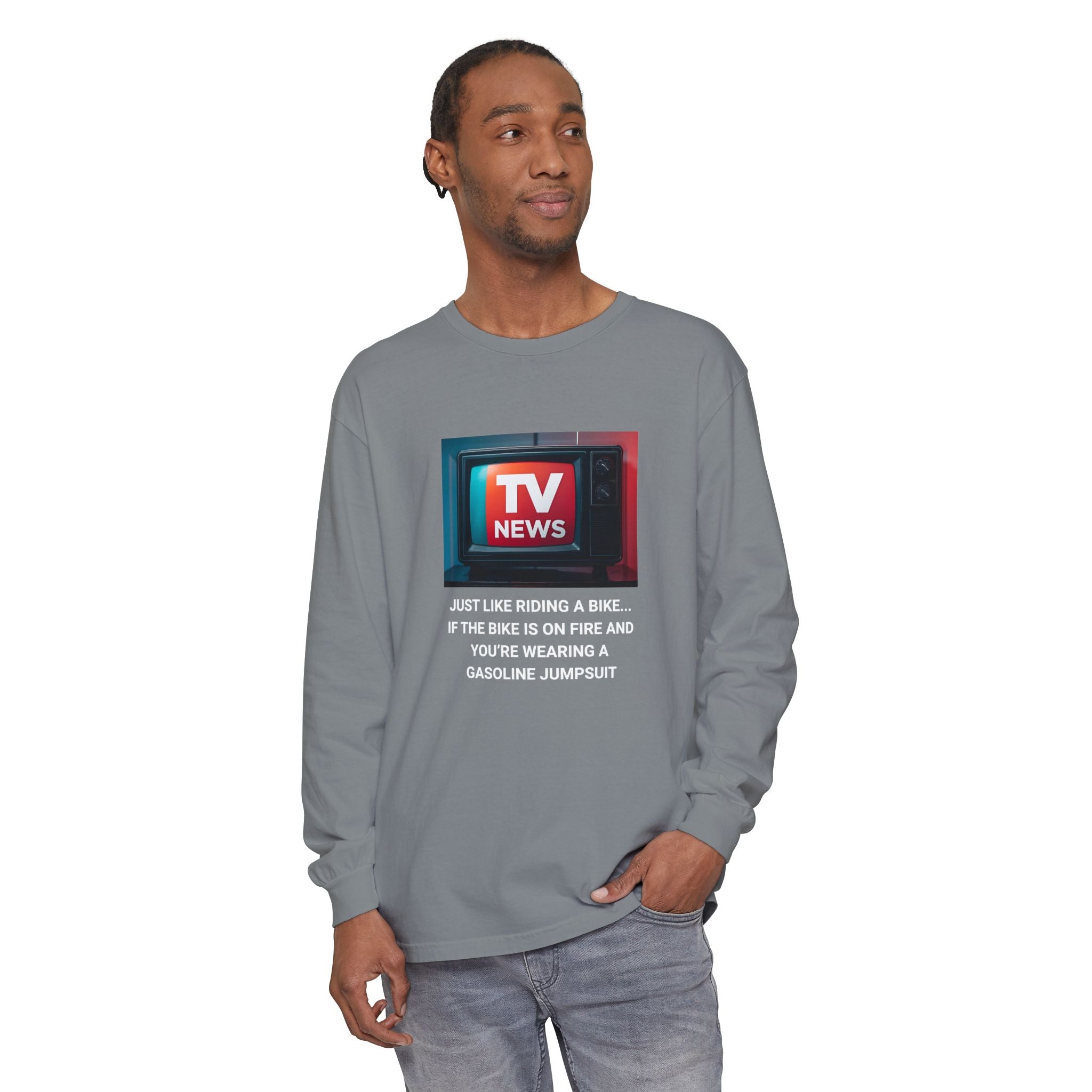 TV News Humor Long Sleeve T-Shirt