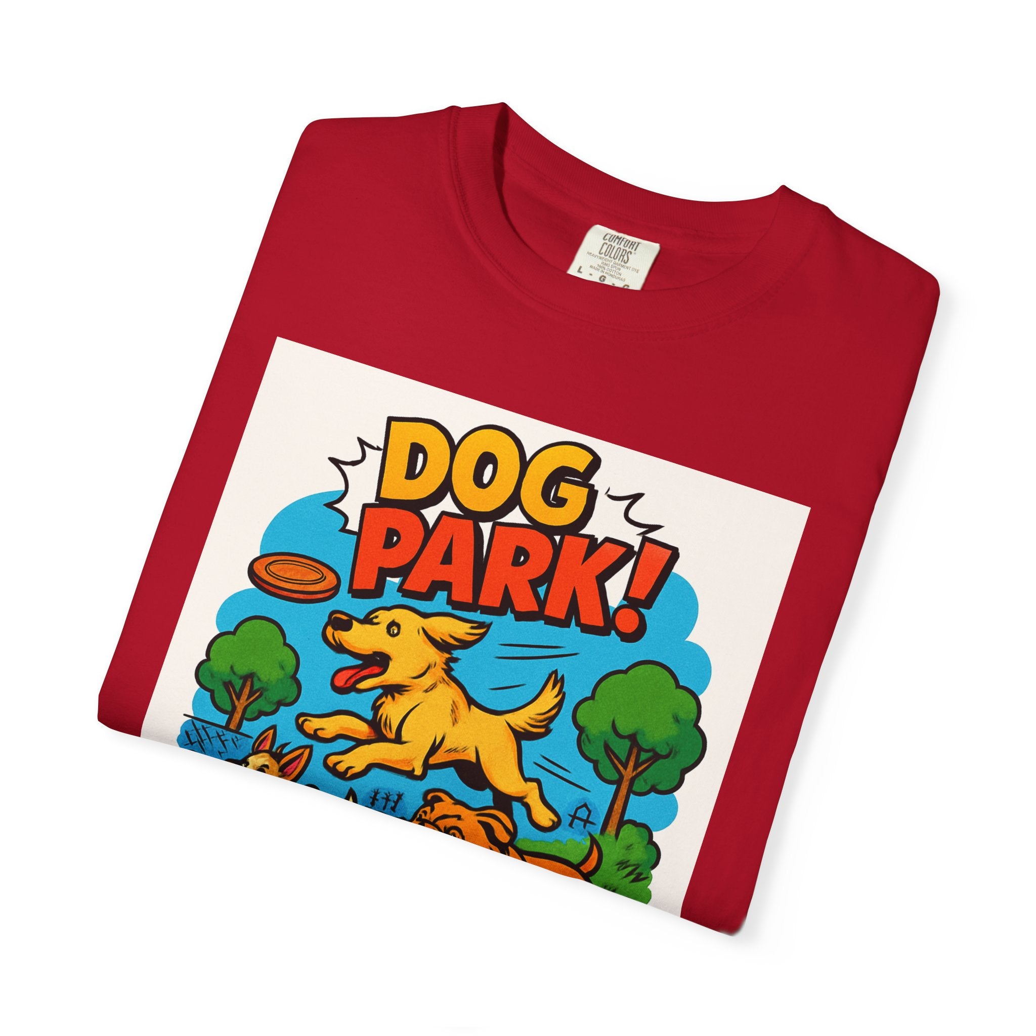 Playful Dog Park T-Shirt, Dog Lover Gift, Unisex Casual Wear, Pet Owner Apparel, Summer Outing Tee