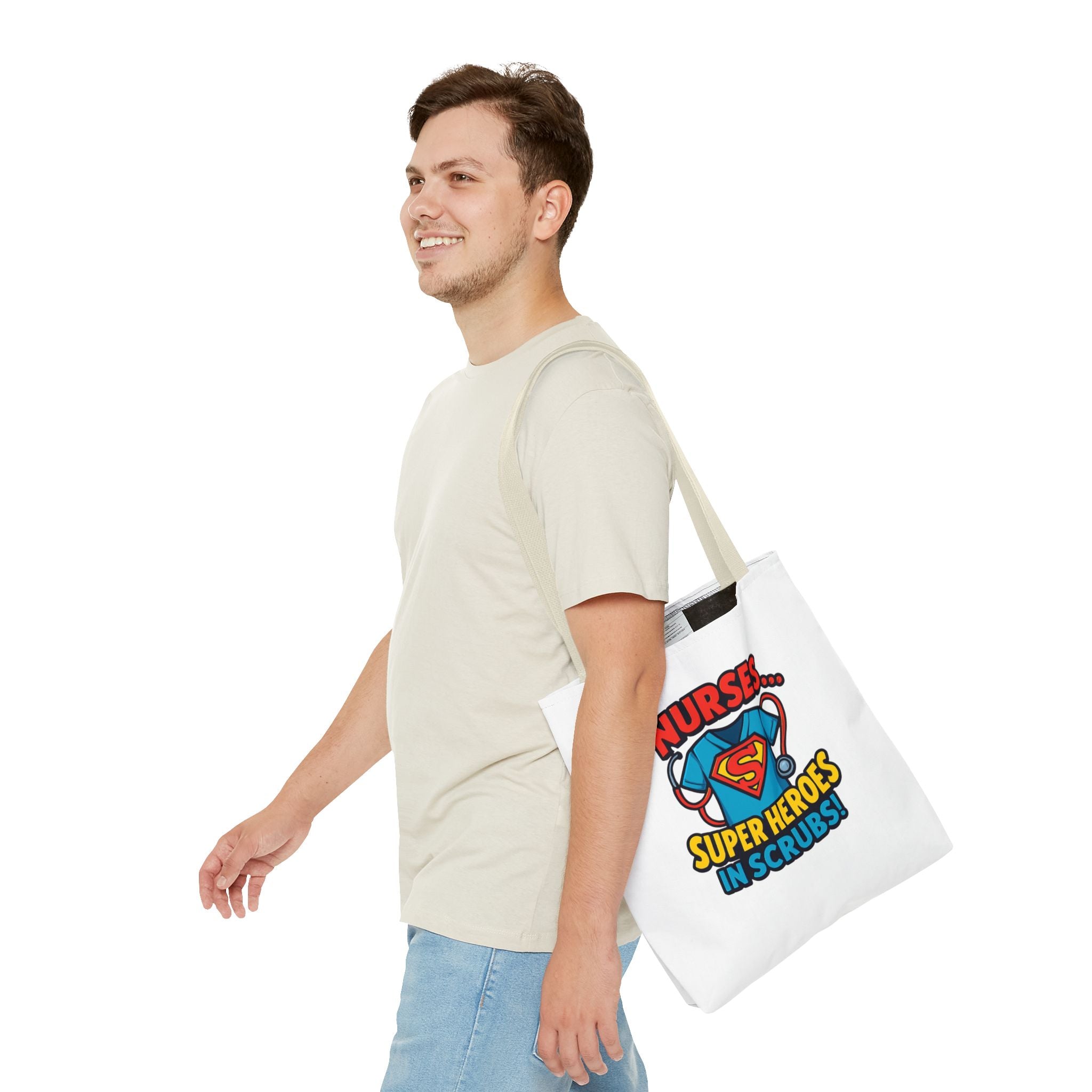 Nurse Tote Bag — "Nurses... Super Heroes in Scrubs" Gift Tote