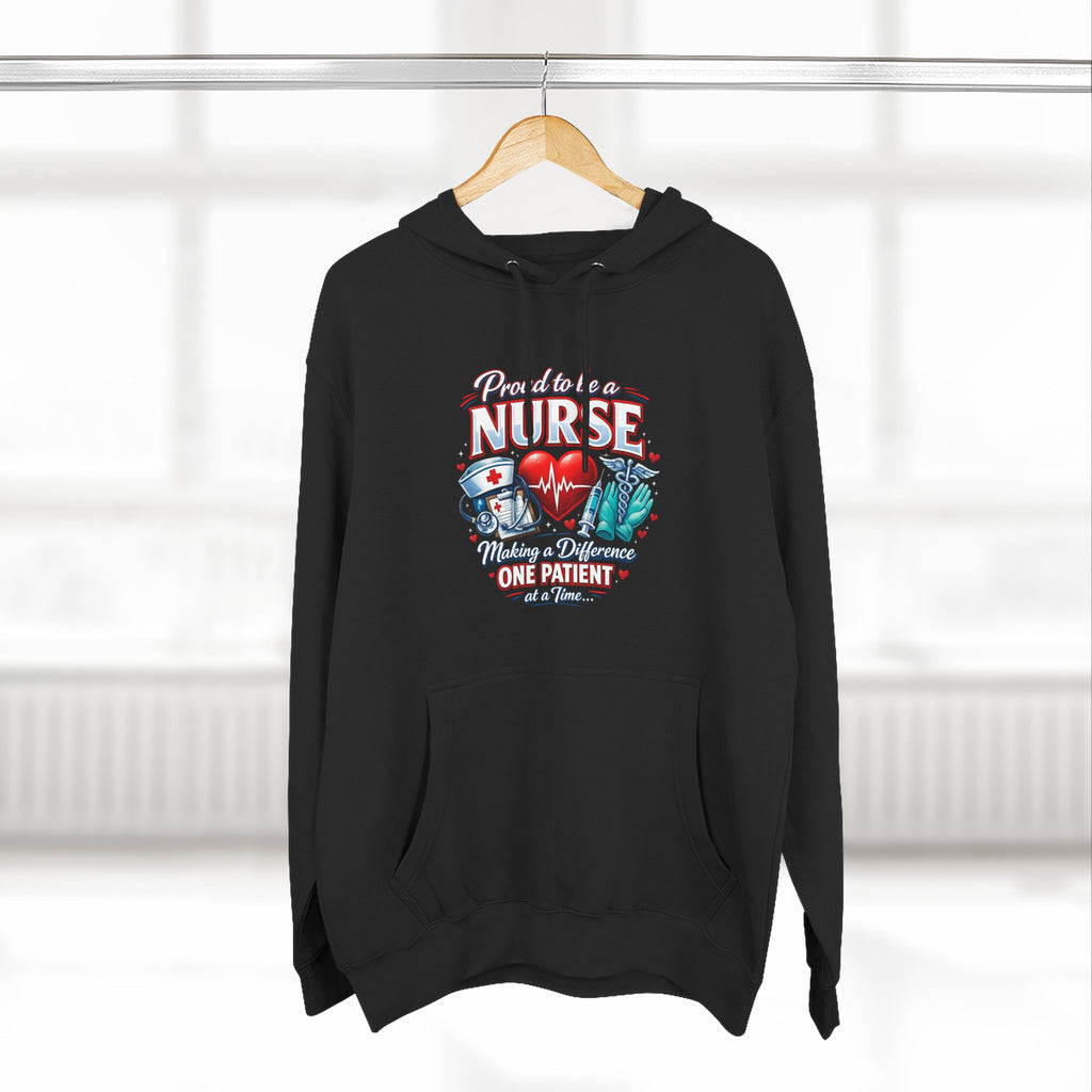 ‘Proud to be a Nurse’ Fleece Pullover Hoodie