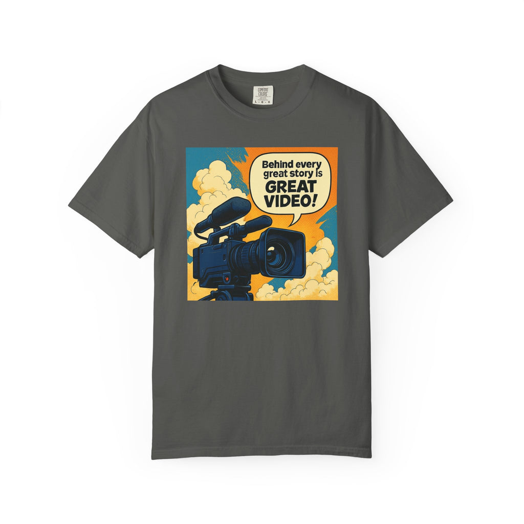 TV News Videographer Unisex Garment-Dyed T-shirt