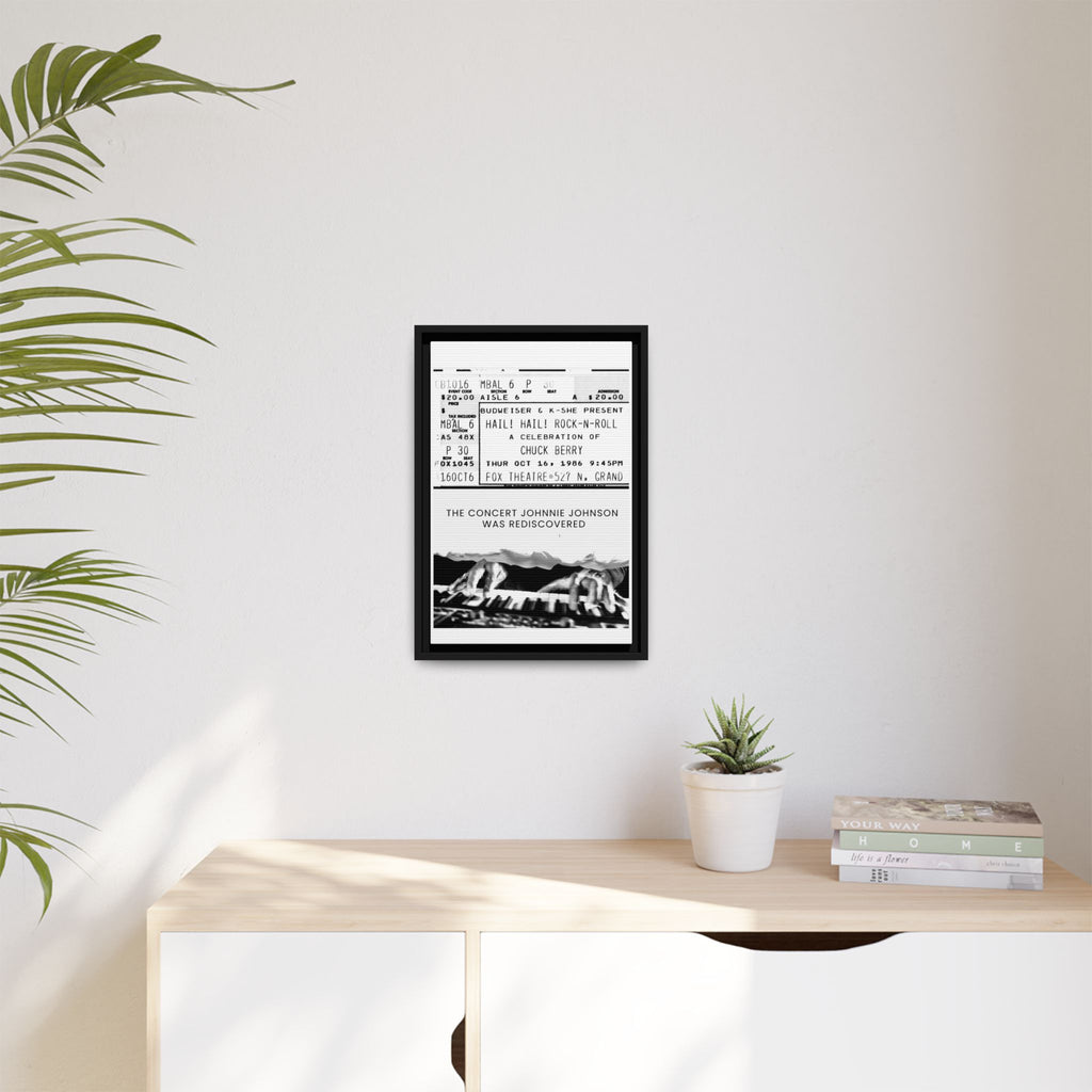 The Concert Johnnie Johnson Was Rediscovered Framed Canvas Print