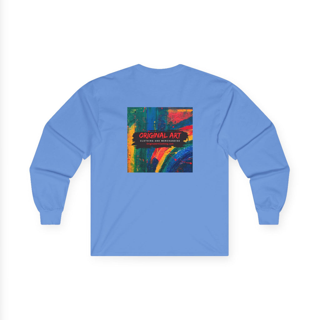 What Up! Long Sleeve Tee — 'Original Art' Graphic Cotton Shirt