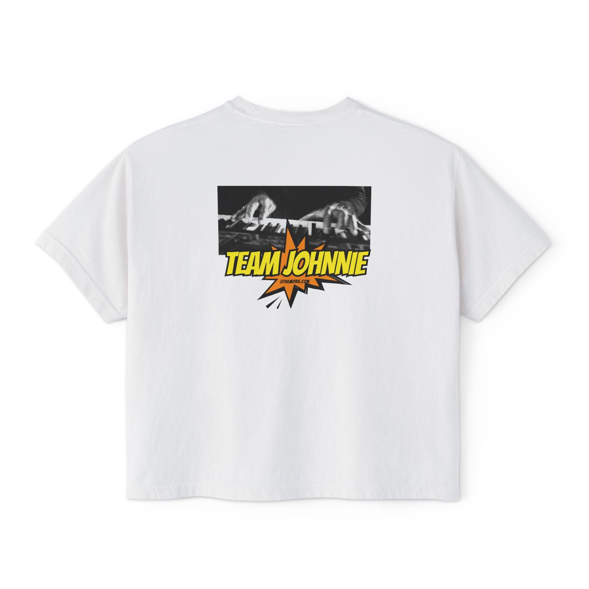 'The Concert: Johnnie Johnson' Ticket Design Graphic Boxy Tee