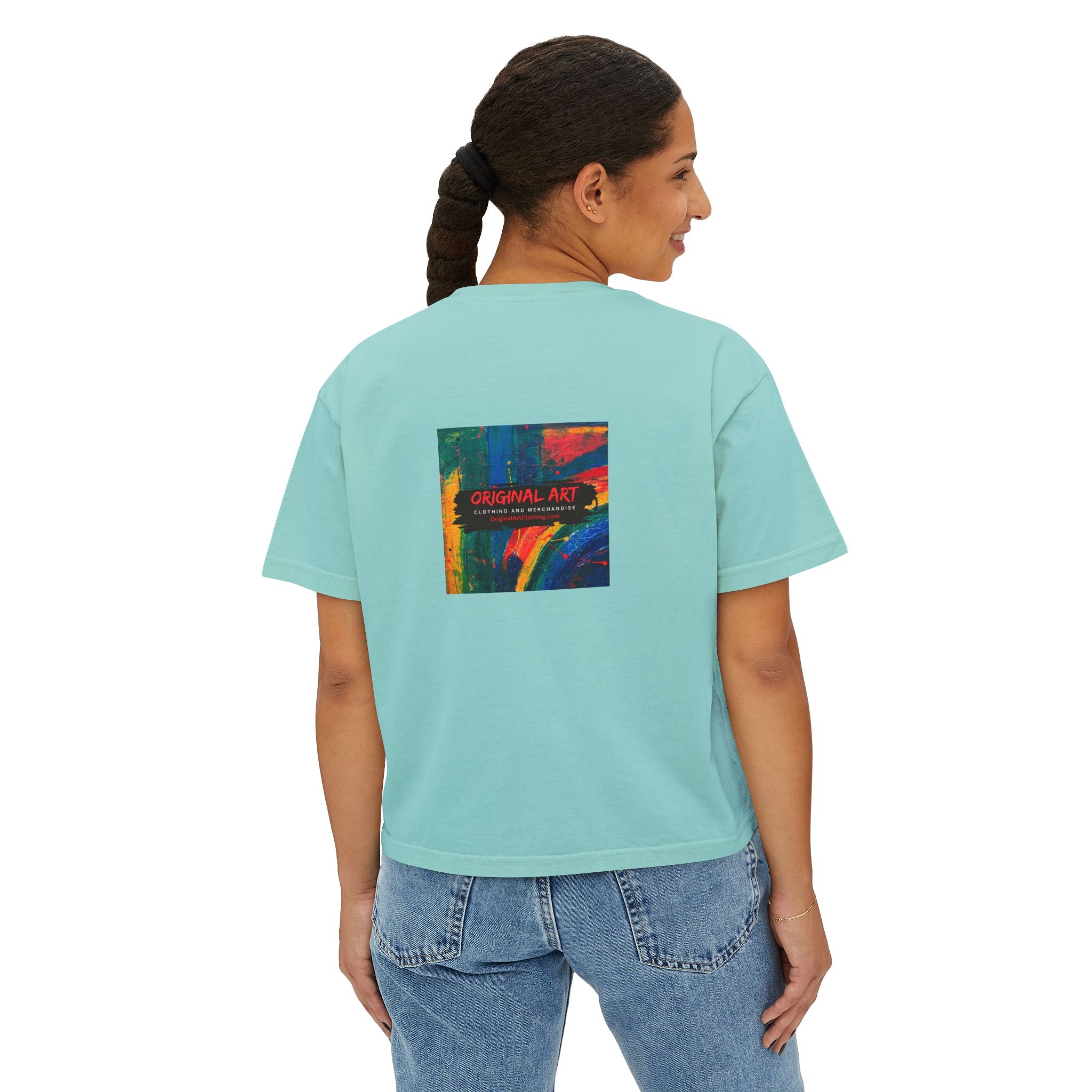 Live Music Is My Jam Boxy Tee — Retro Guitar Graphic Crop Tee