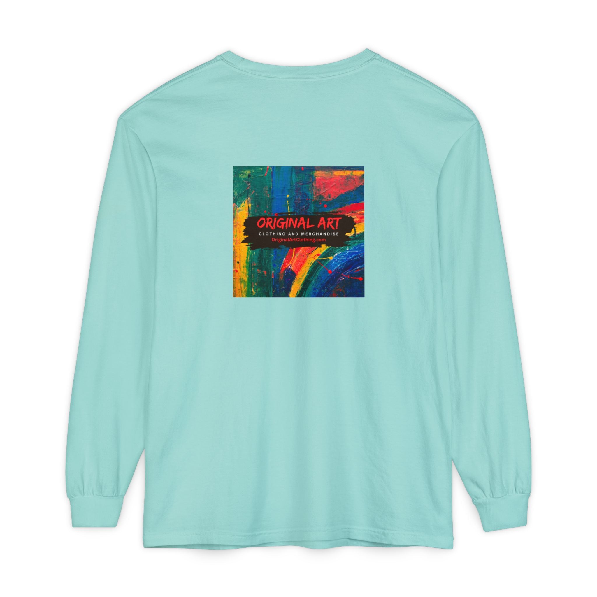 "Chasing the Groove" Long Sleve T-Shirt  Minimal Front + Original Art Back