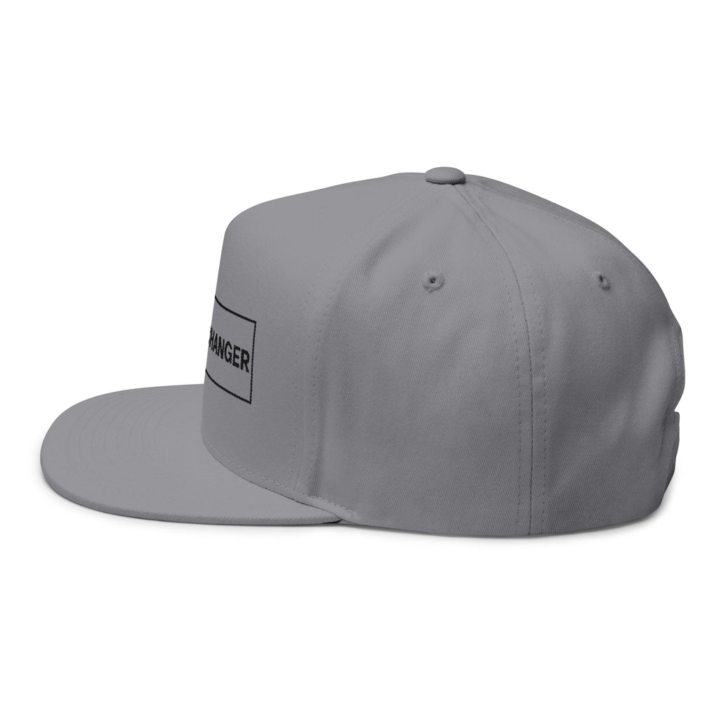 Game Changer Flat Bill Cap - Stylish Embroidered Baseball Hat