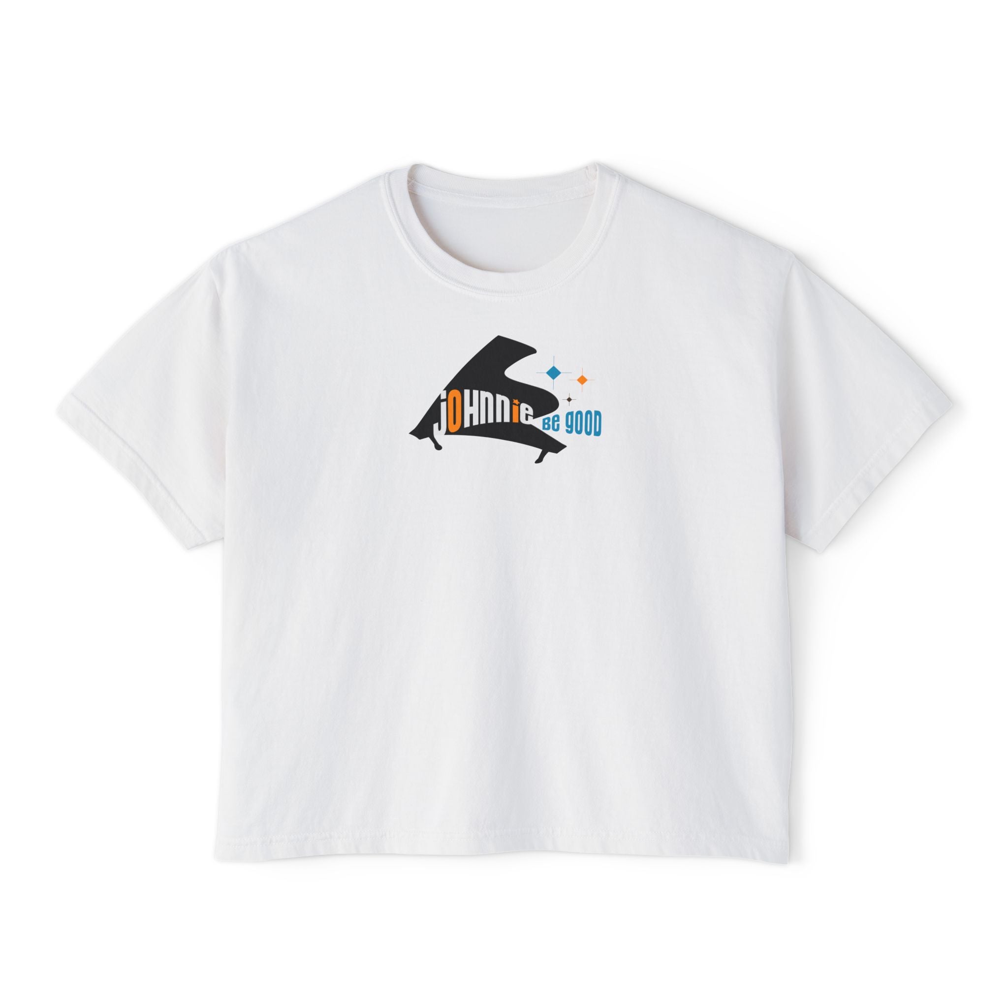 Johnnie Be Good Movie Boxy Tee — 'Johann de Wood' Graphic Tee