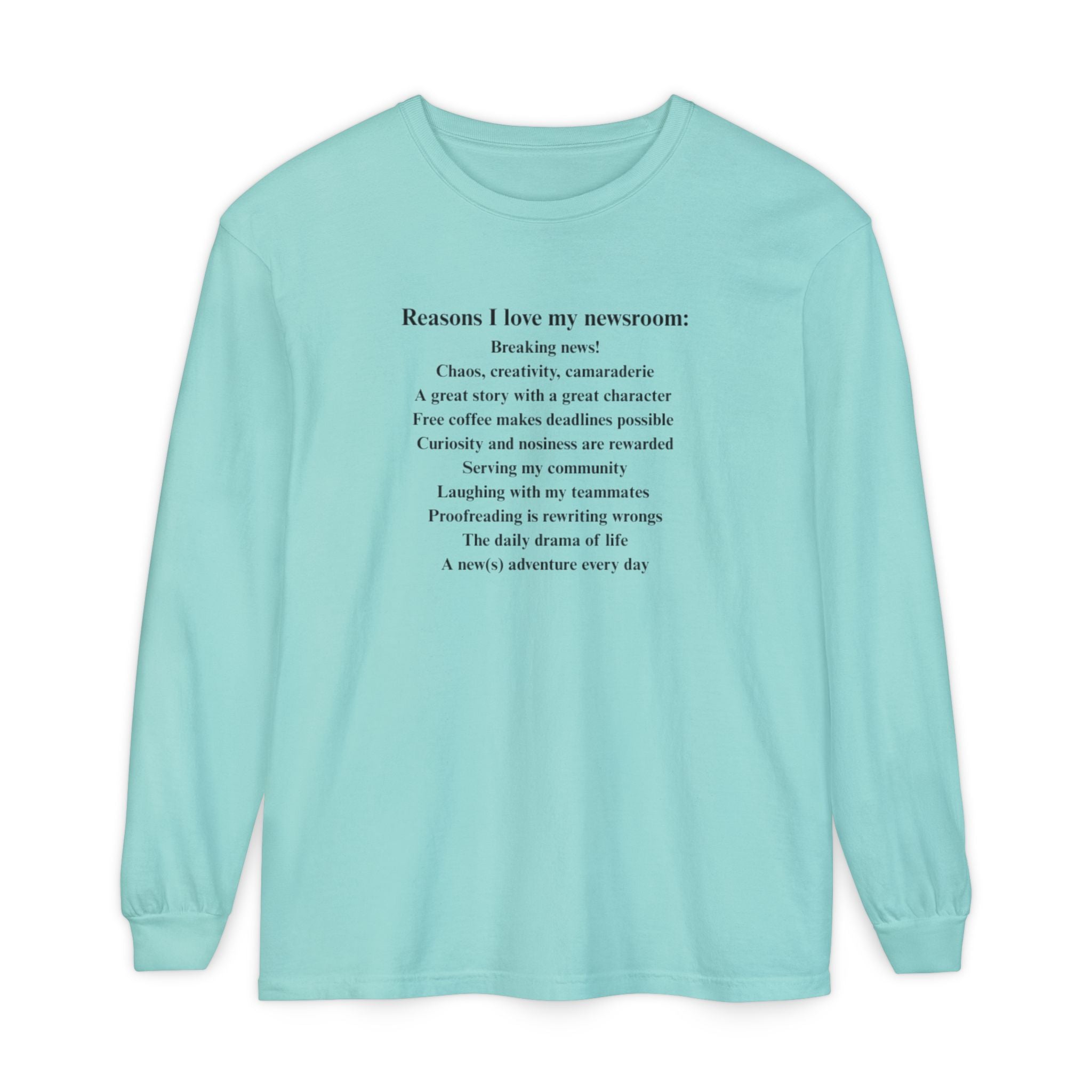 "Reasons I love my newsroom" Fleece Hoodie