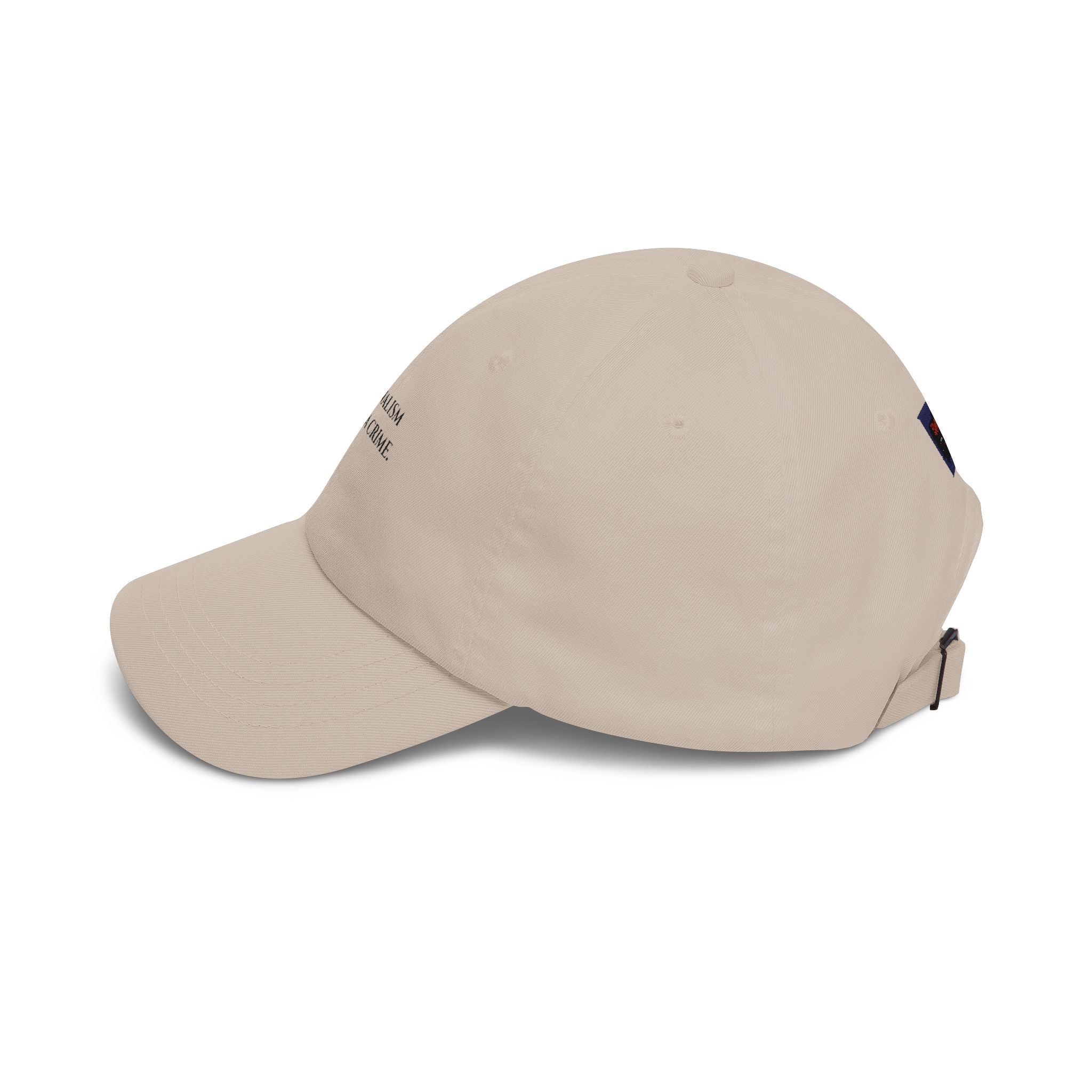 Journalism Is Not a Crime Dad Cap — Embroidered Statement Baseball Hat