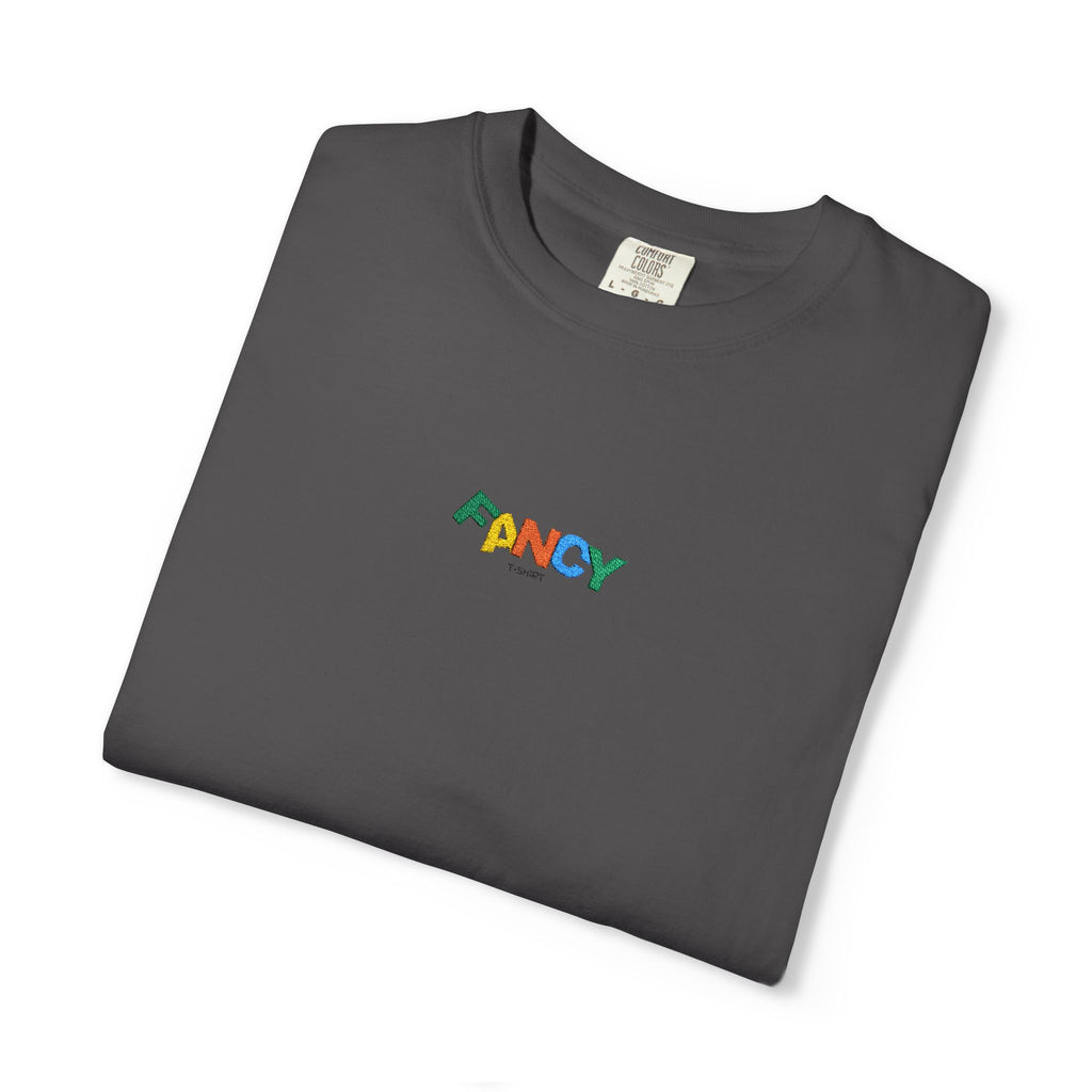 "Fancy" Colorful Logo T-Shirt — Small Chest & Sleeve Graphic