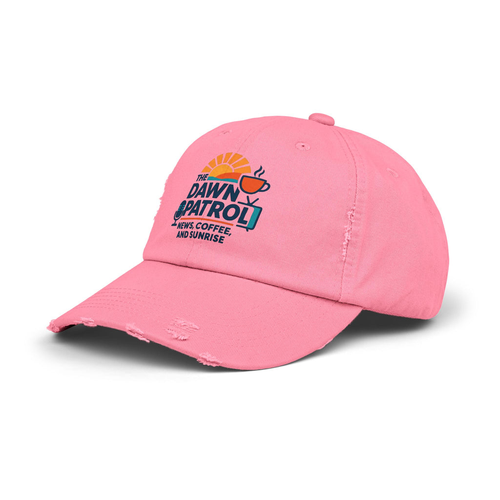 Dawn Patrol Distressed Cap - 'News, Coffee, and Sunrise' Vintage Baseball Hat