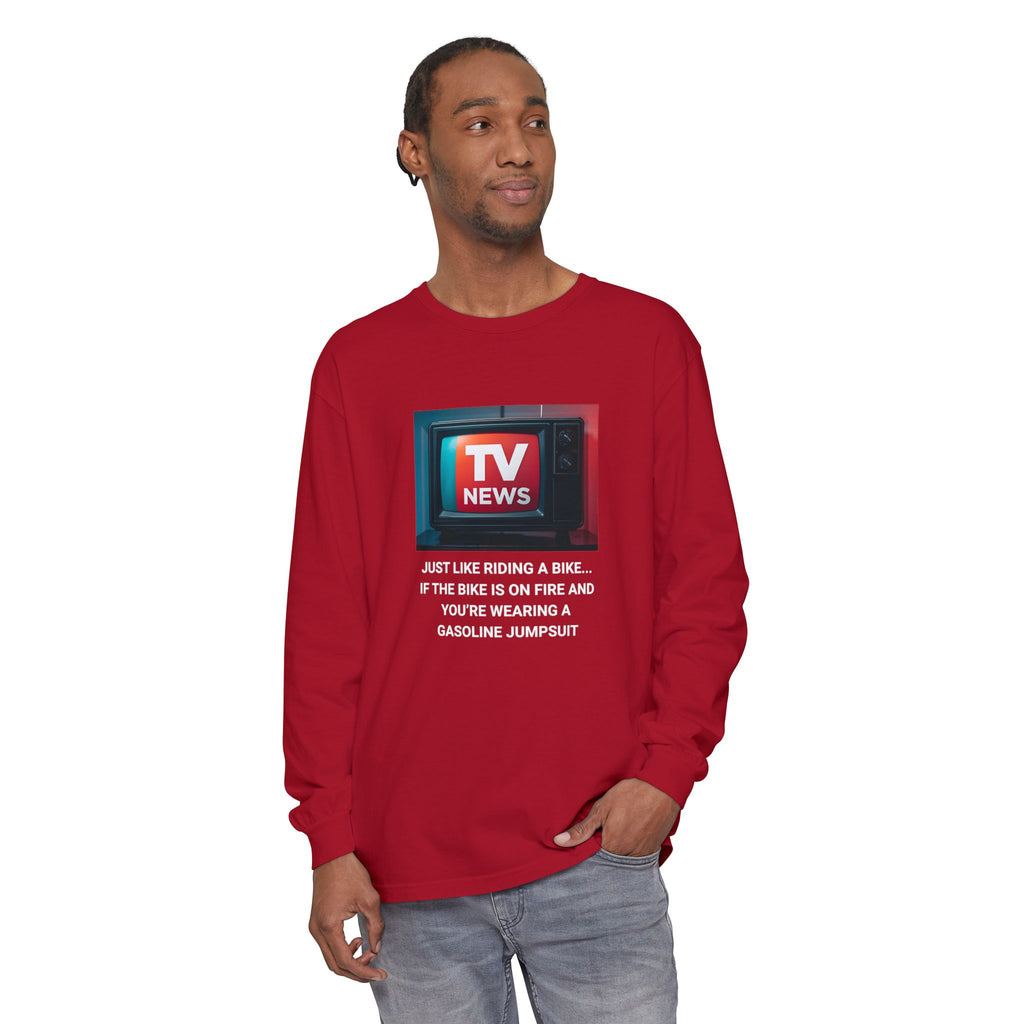 TV News Humor Long Sleeve T-Shirt
