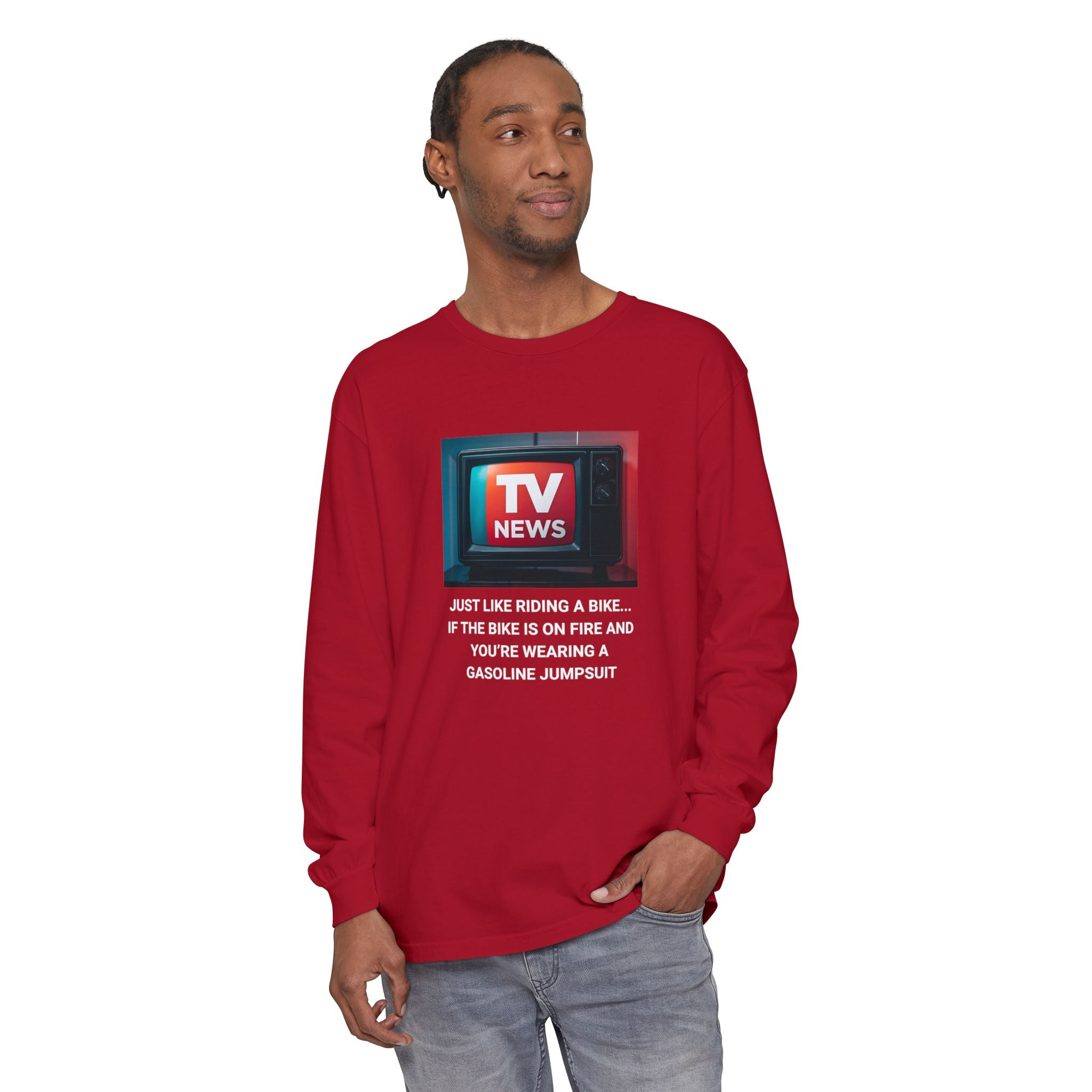TV News Humor Long Sleeve T-Shirt