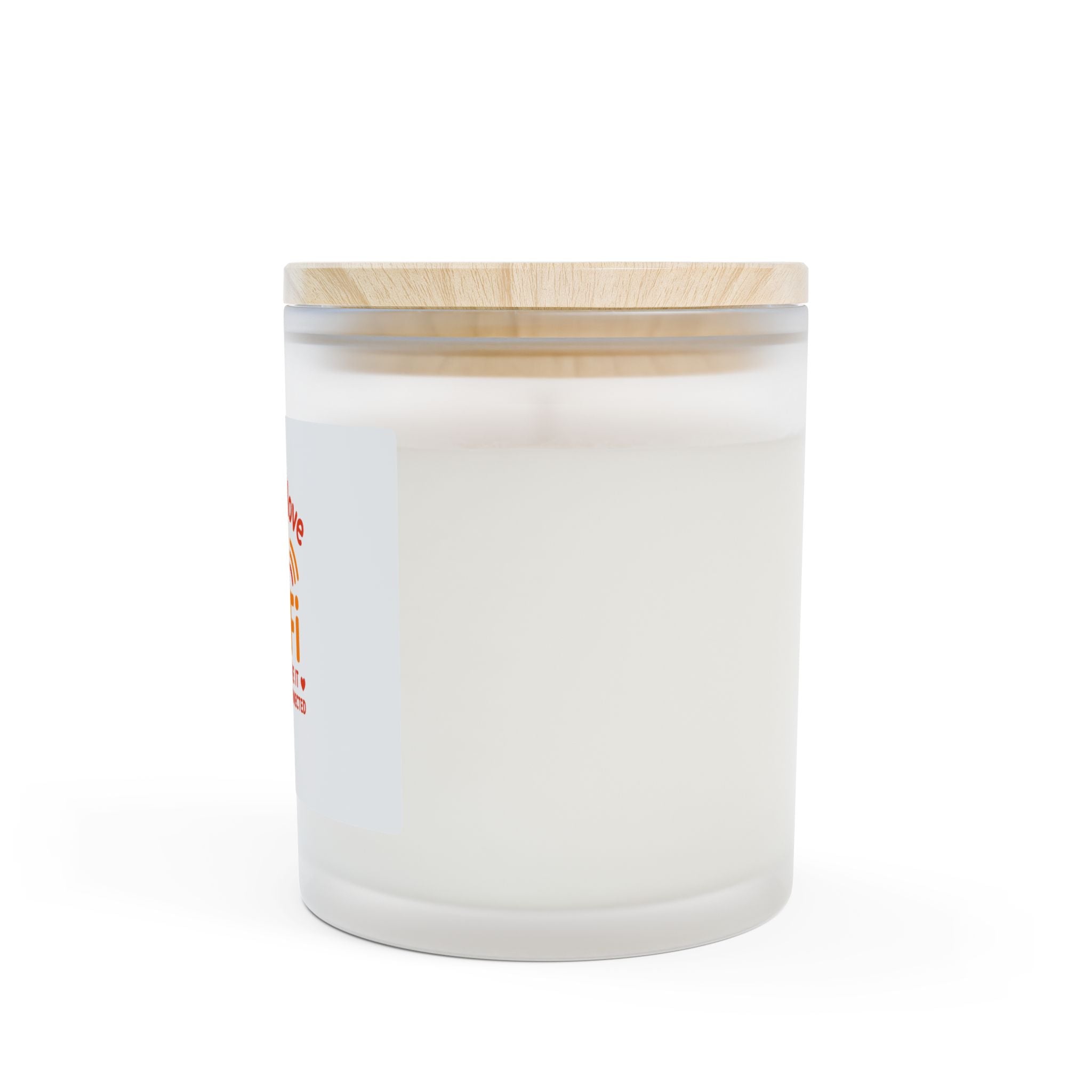 "A Mom's Love is Like Wi‑Fi" Scented Frosted Candle