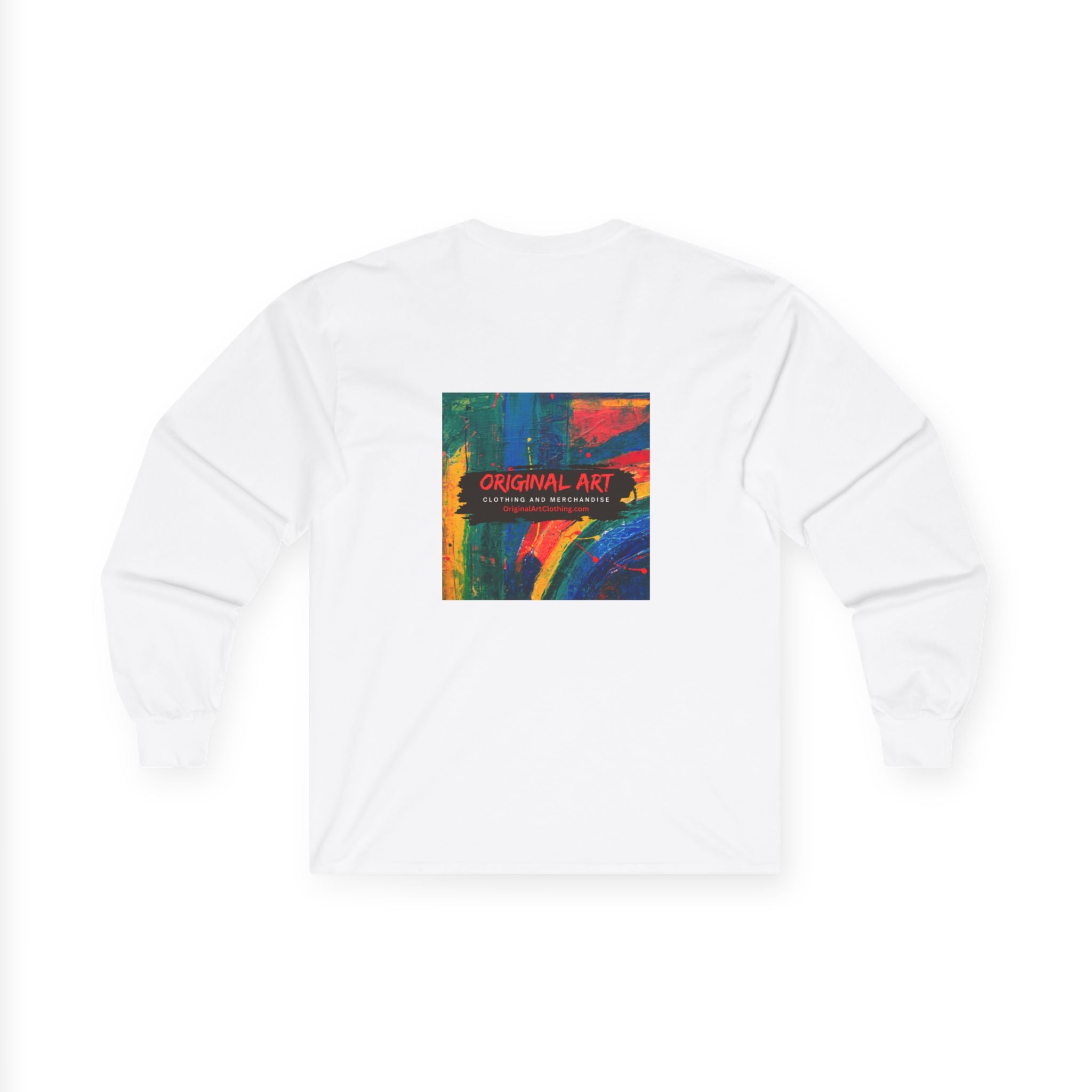'Deep Thought: Heights Are Afraid of Me' Minimalist Quote Long Sleeve Tee