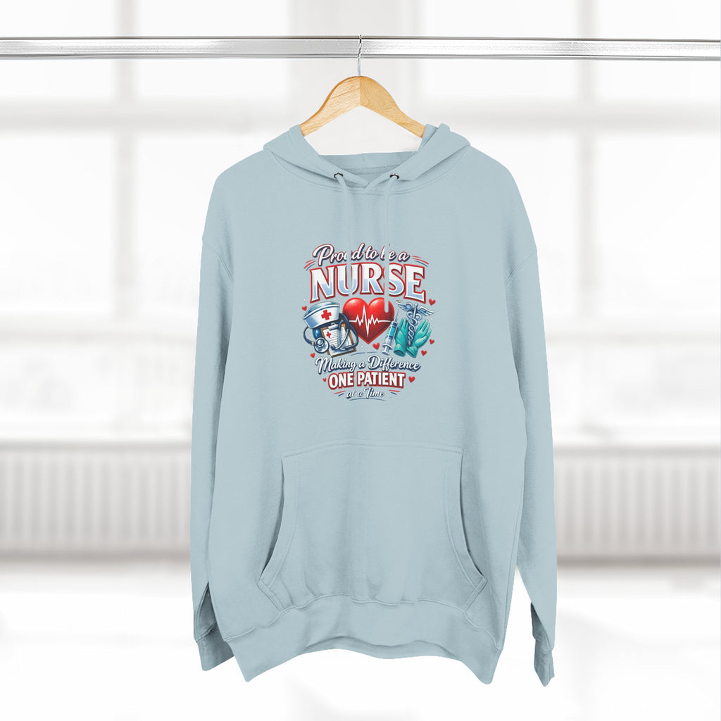 ‘Proud to be a Nurse’ Fleece Pullover Hoodie