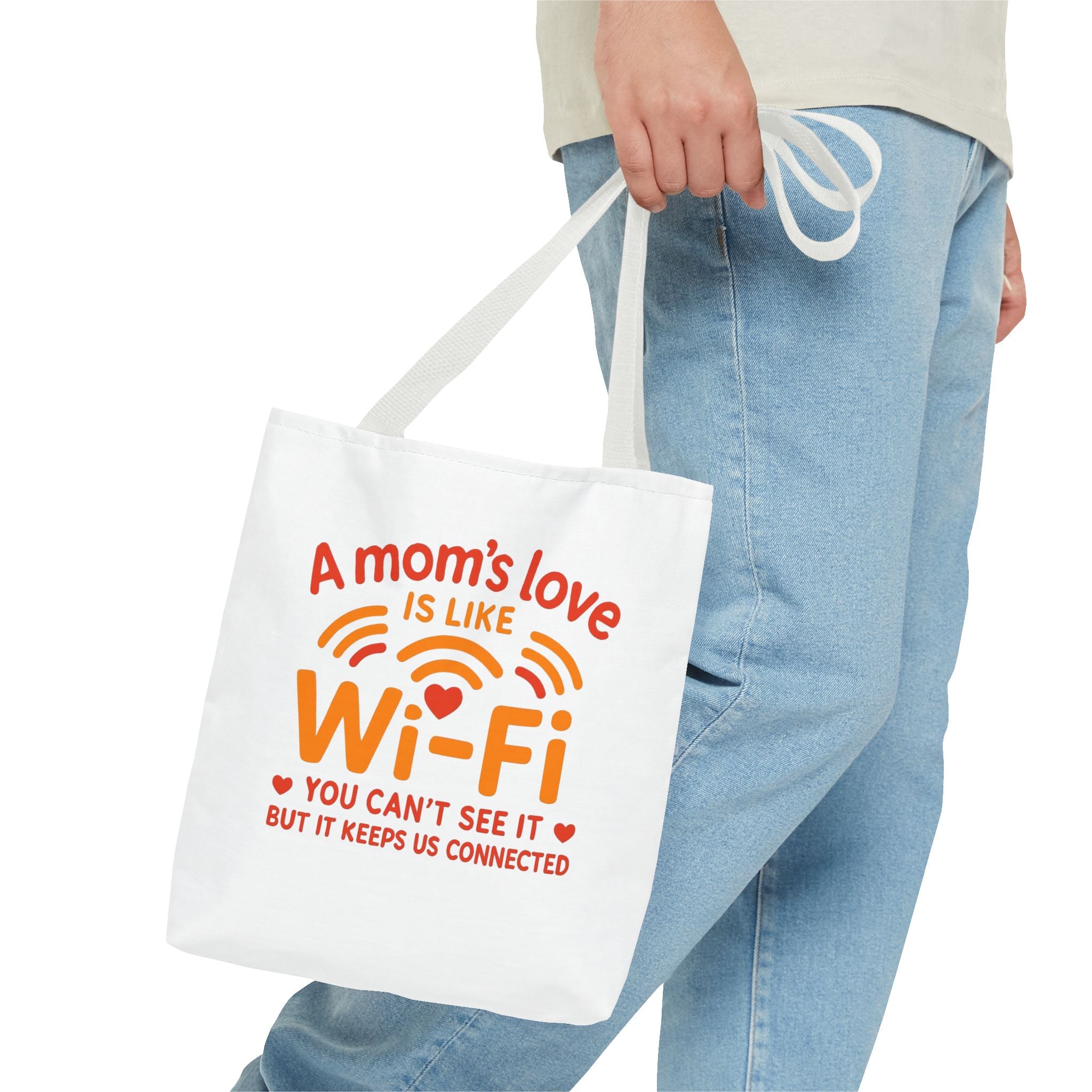Tote Bag - "A Mom's Love Is Like Wi-Fi" Funny Mother's Day Gift Tote