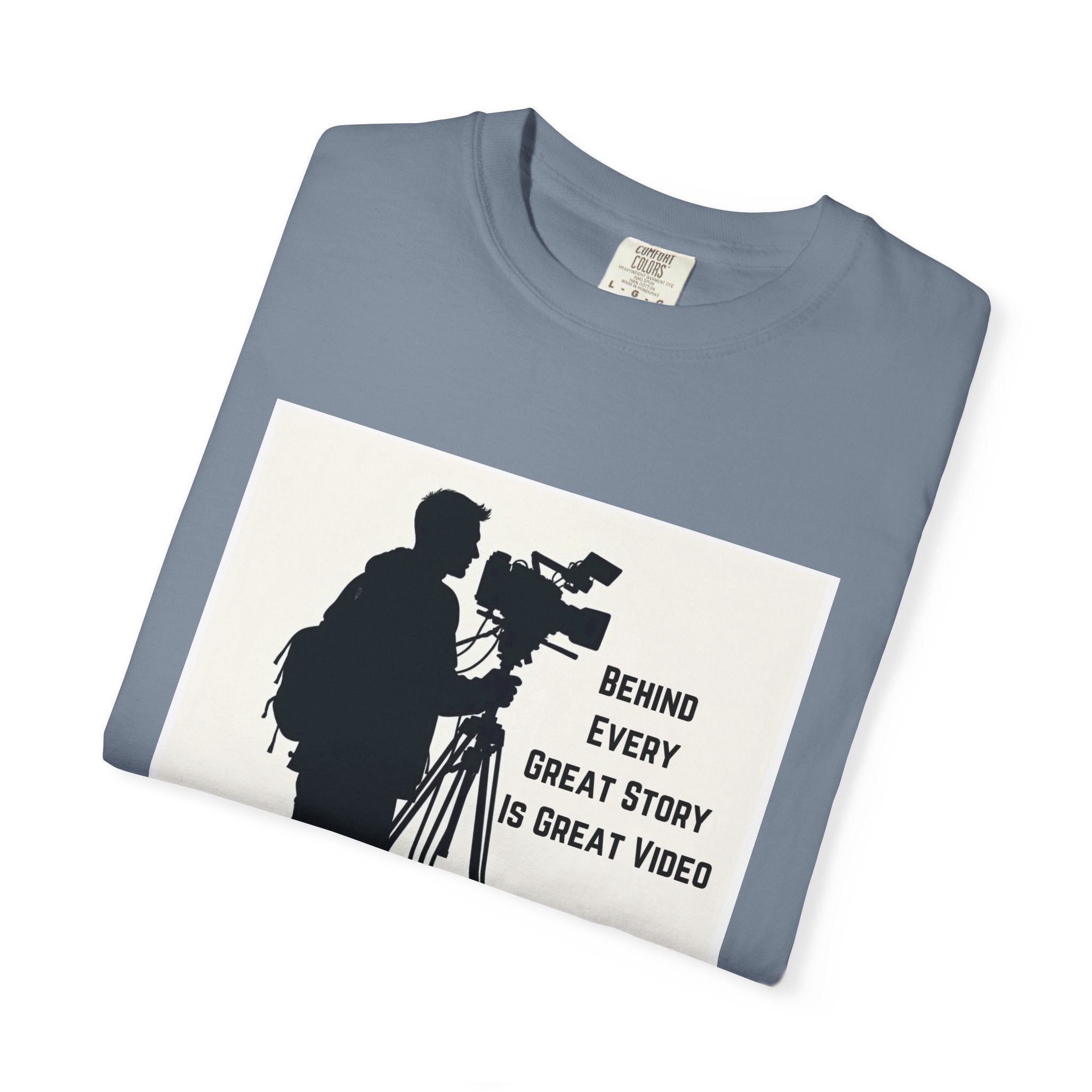TV News Videographer: Unisex Garment-Dyed T-shirt