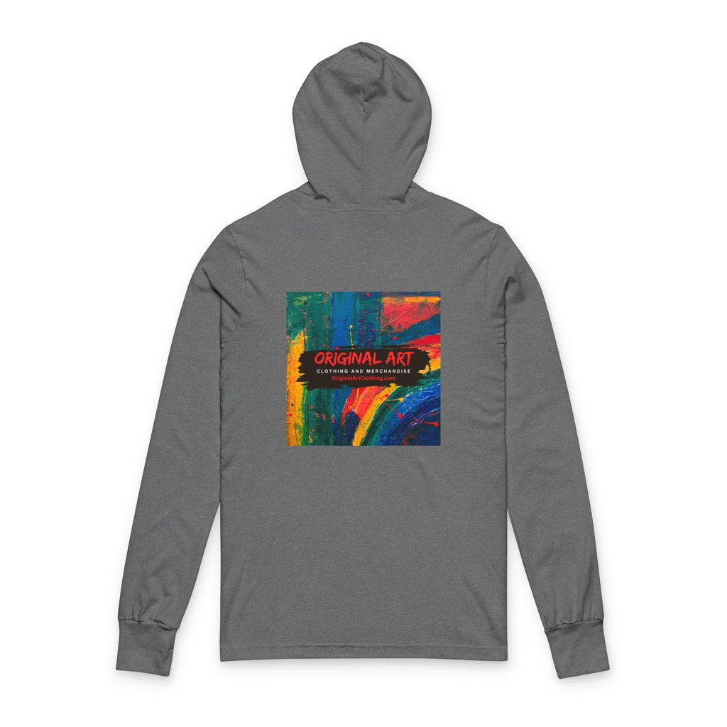 Lightning Prism Hoodie Tee — Retro Rainbow Bolt Graphic Long-Sleeve