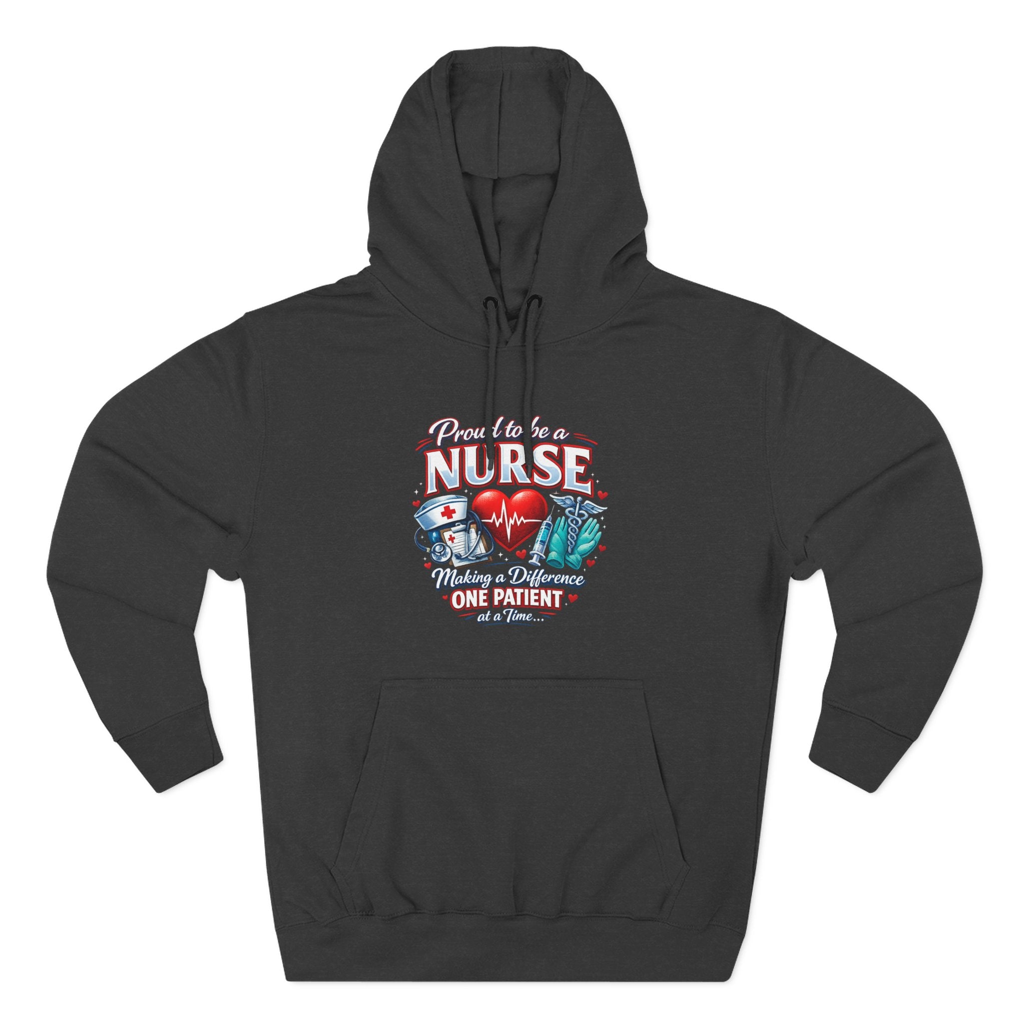 ‘Proud to be a Nurse’ Fleece Pullover Hoodie
