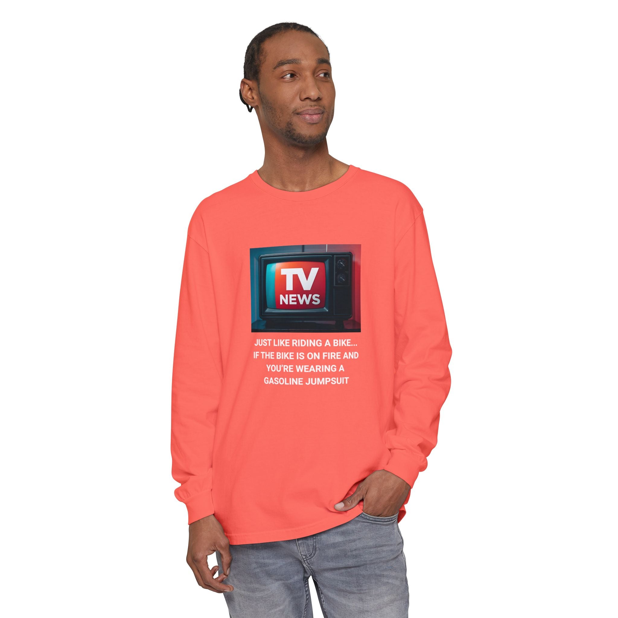 TV News Humor Long Sleeve T-Shirt