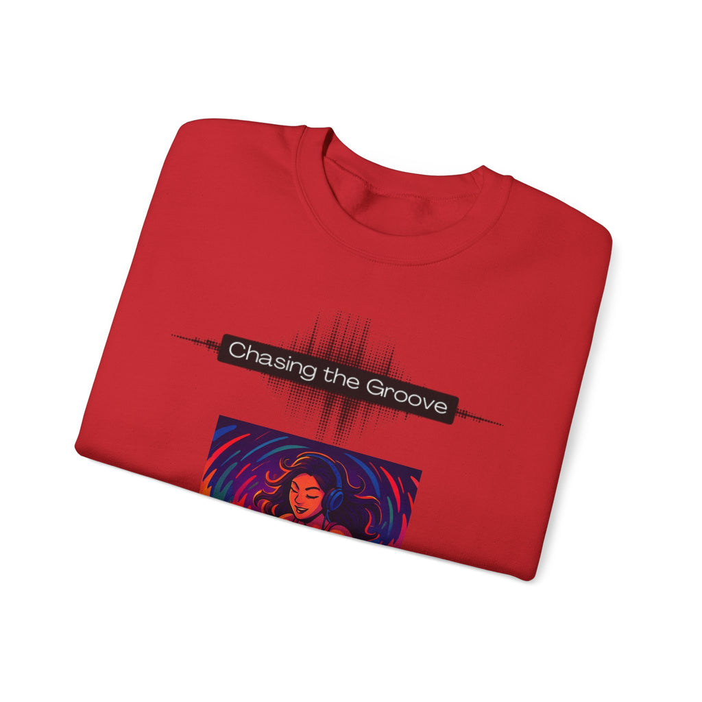 “Chasing the Groove” Soundwave Music Pullover--Crewneck Sweatshirt