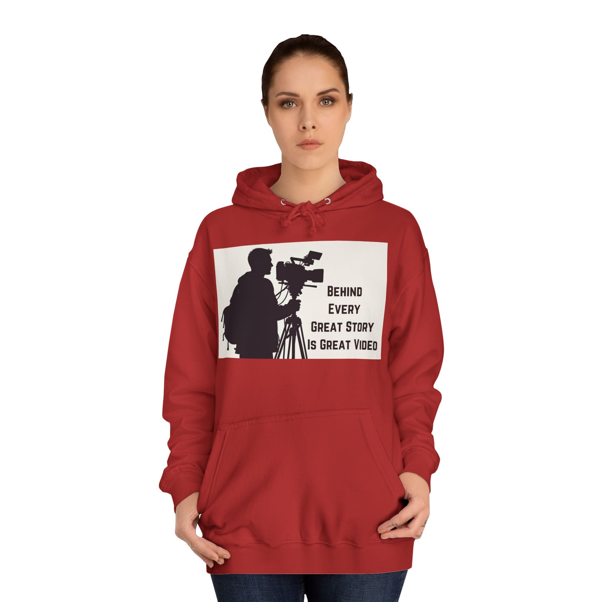 TV News Videographers: Unisex College Hoodie