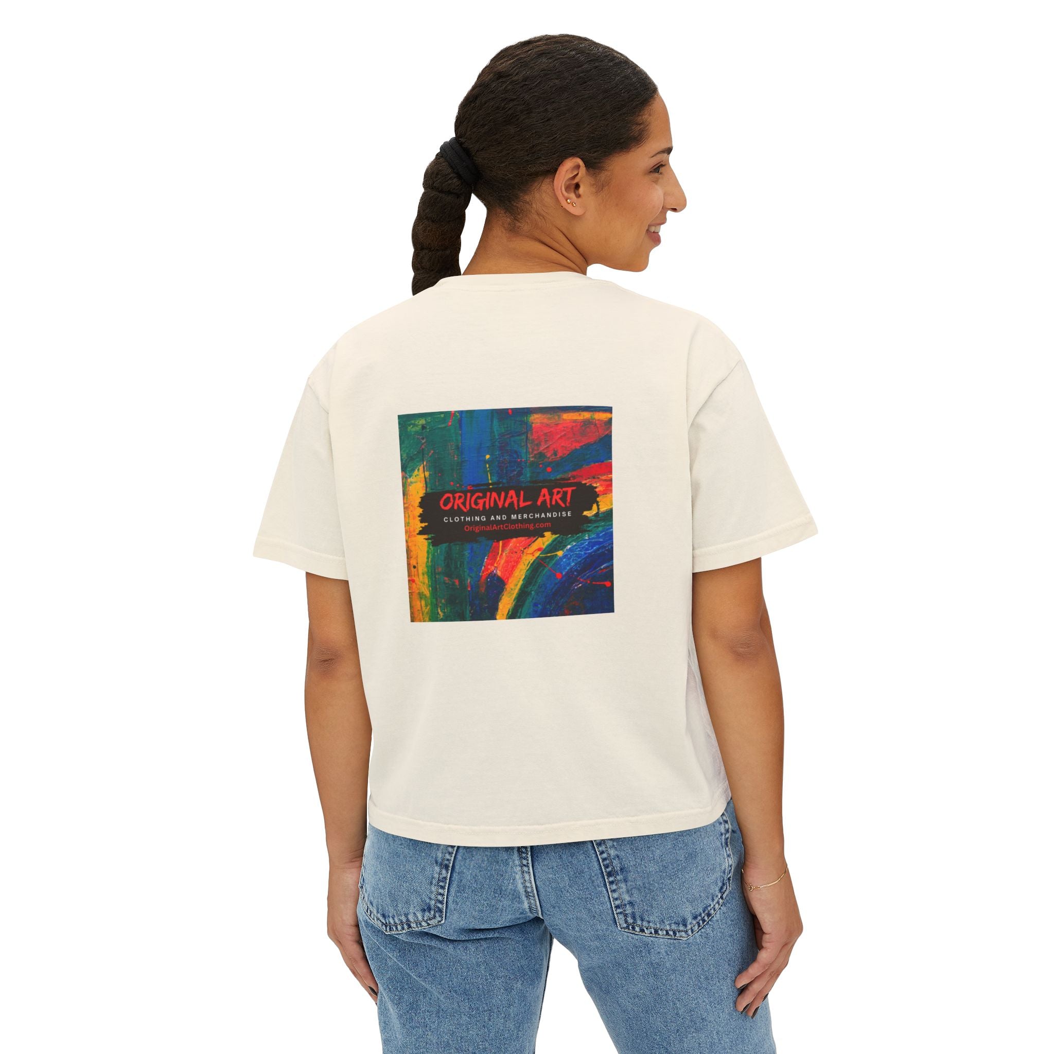"Fierce Fearless Fabulous"Women's Boxy Tee — Minimal Script Graphic