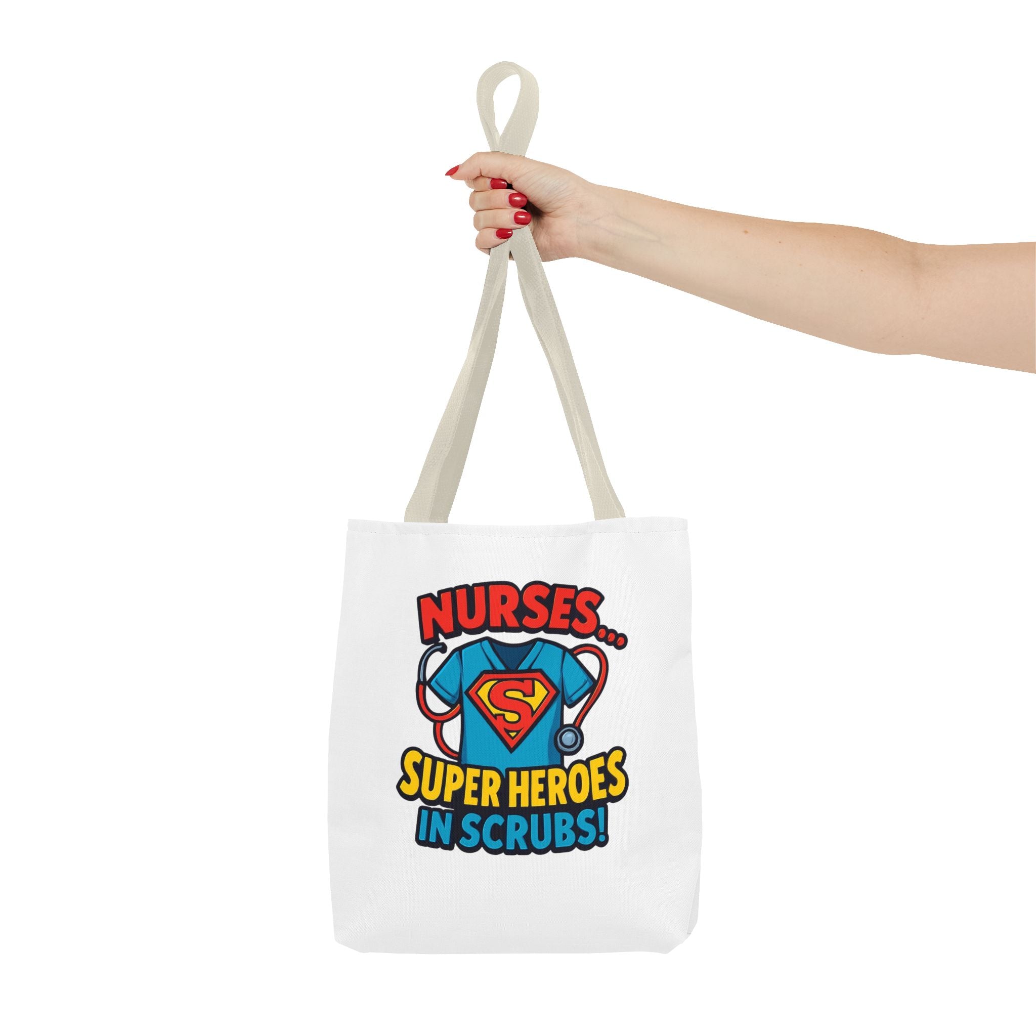 Nurse Tote Bag — "Nurses... Super Heroes in Scrubs" Gift Tote