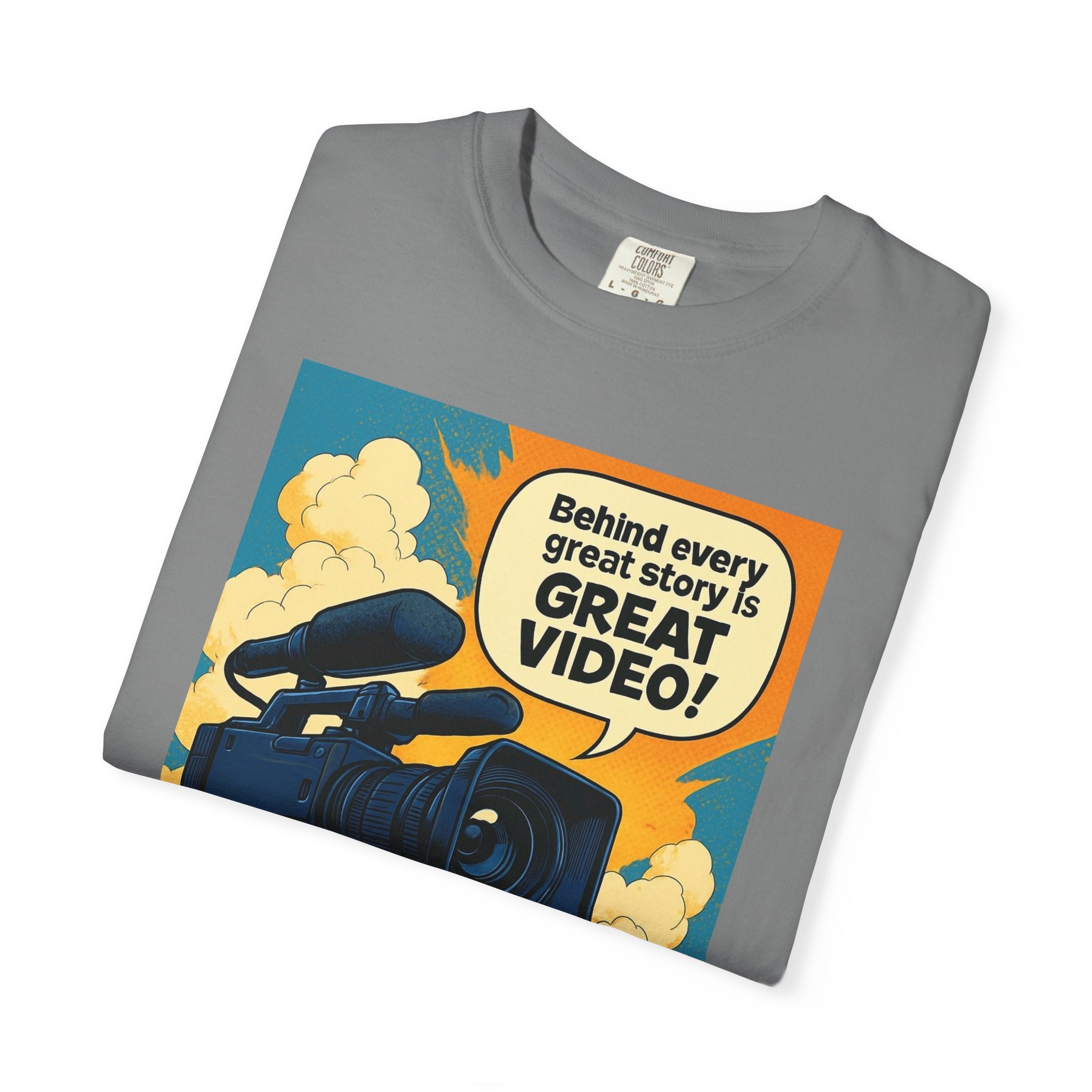 TV News Videographer Unisex Garment-Dyed T-shirt