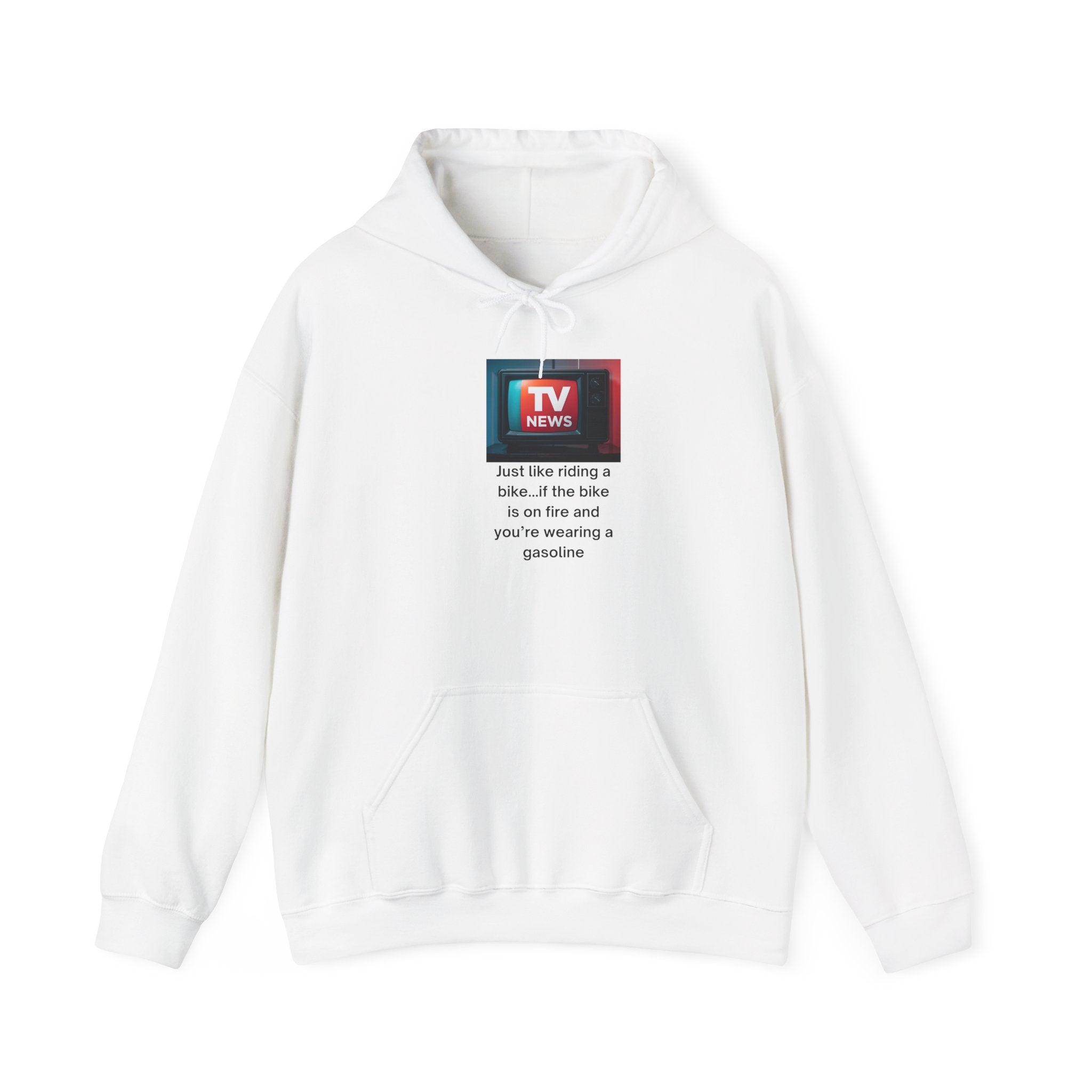 TV News Humor: Unisex Heavy Blend Hoodie