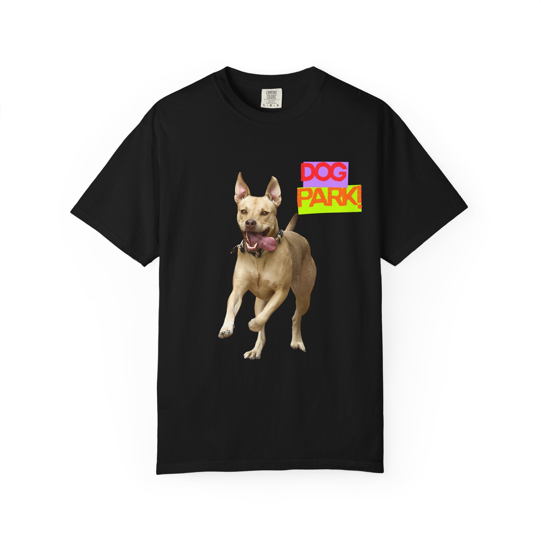 Dog Park Unisex Garment-Dyed T-shirt, Pet Lover Gift, Casual Wear, Summer Fashion, Dog Owner Apparel