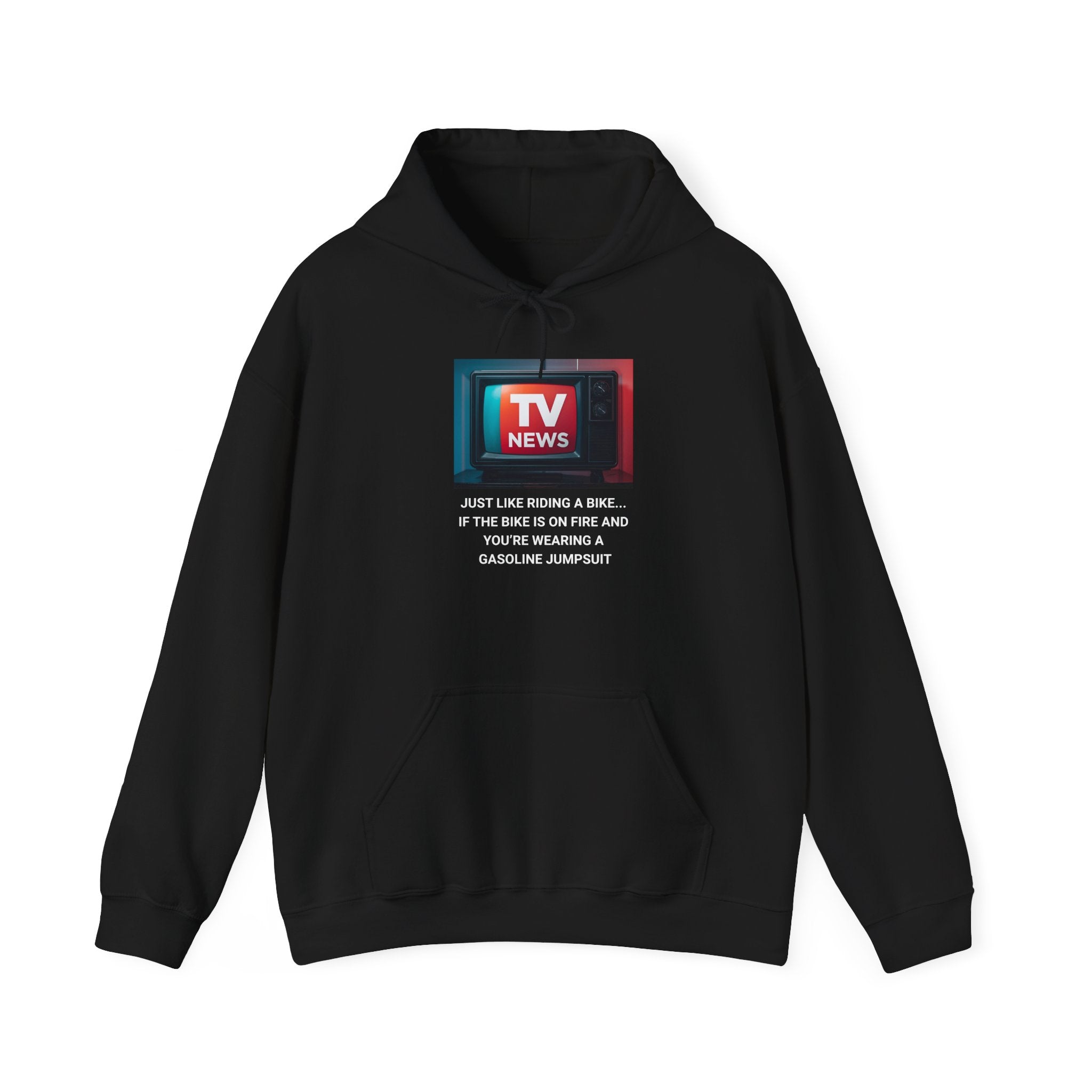 TV News Humor Hoodie for Media Lovers